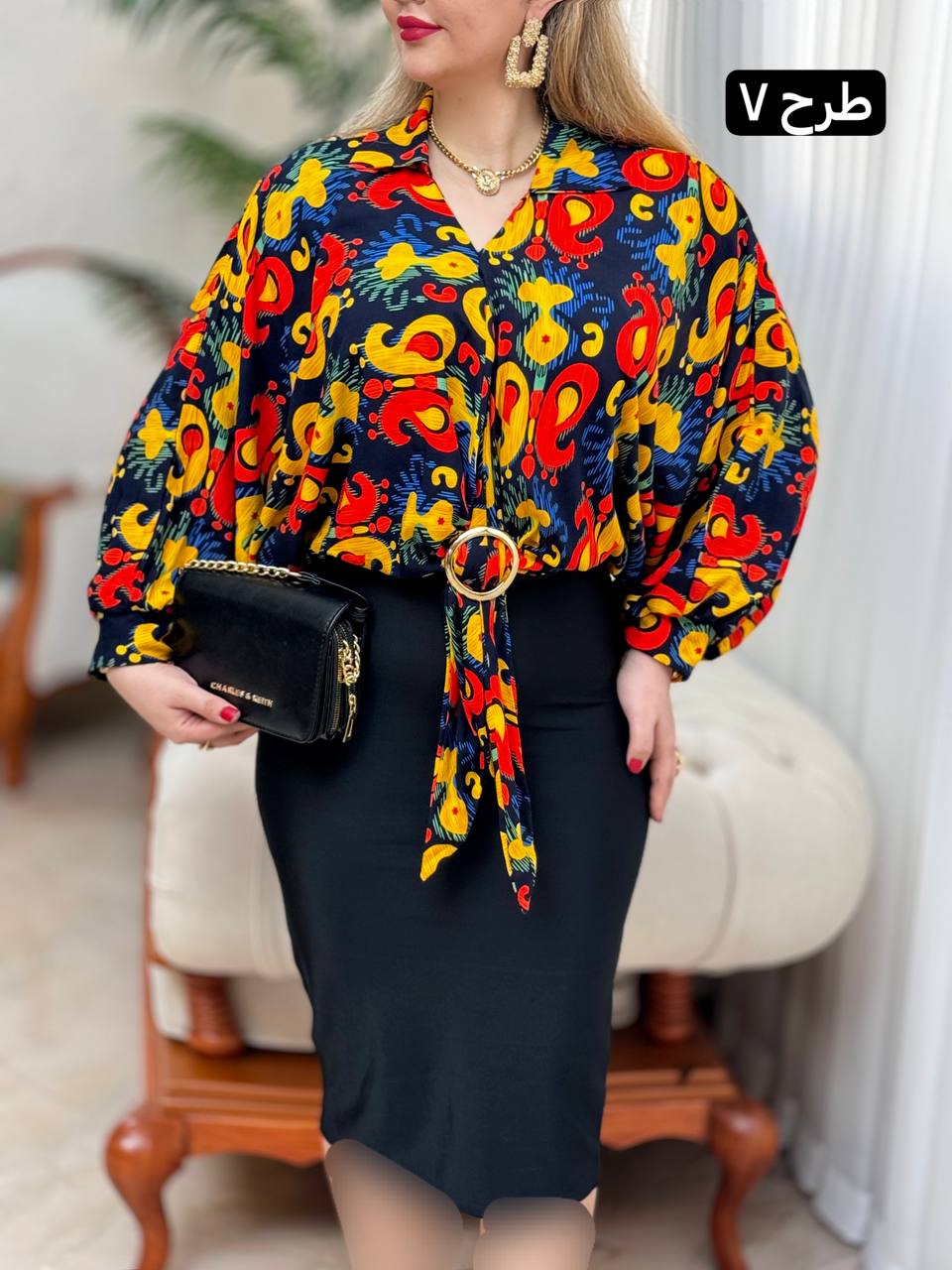 شومیز الیزه حلقه ای 2763