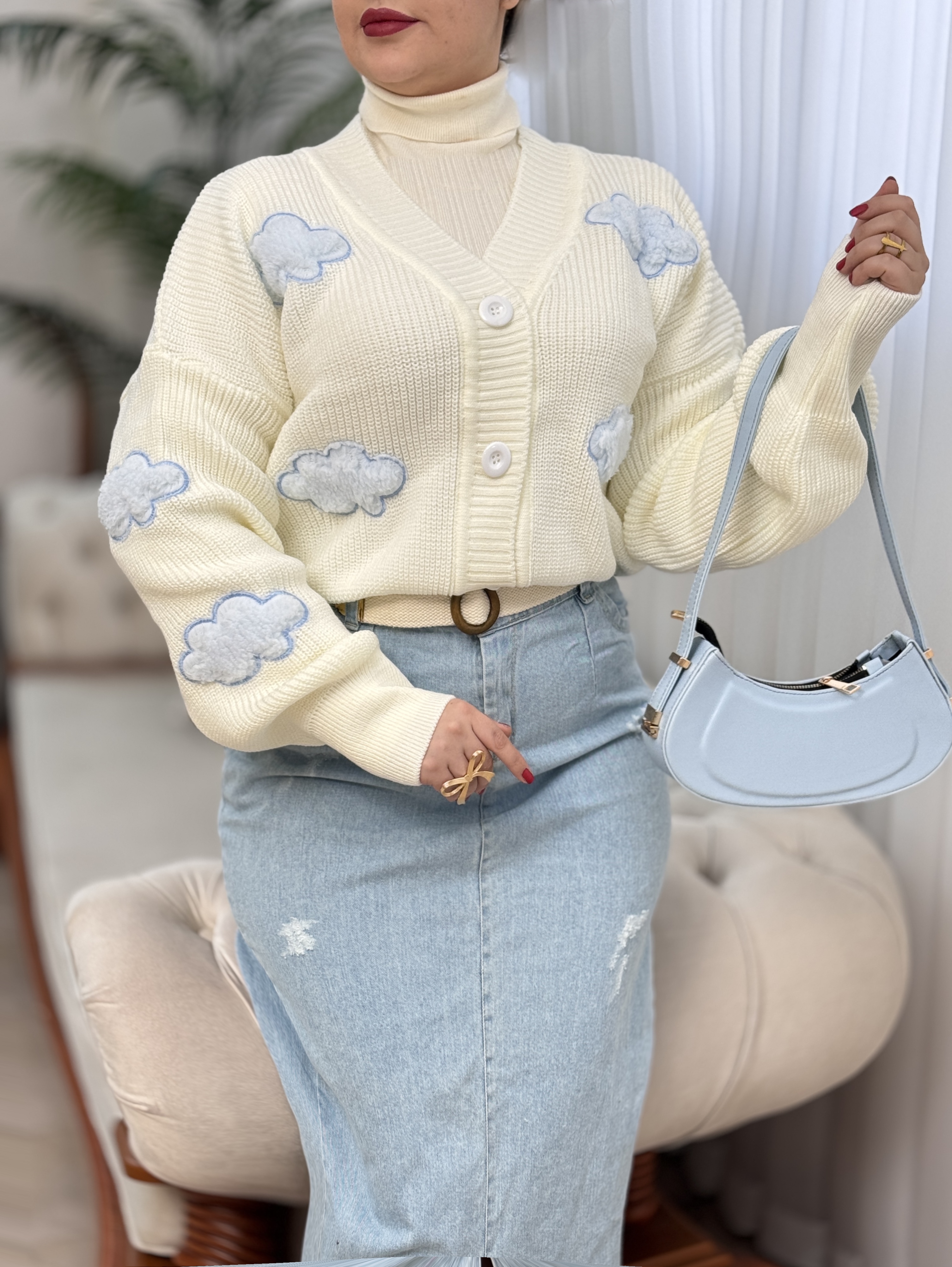 ژاکت بافت ابری 2767