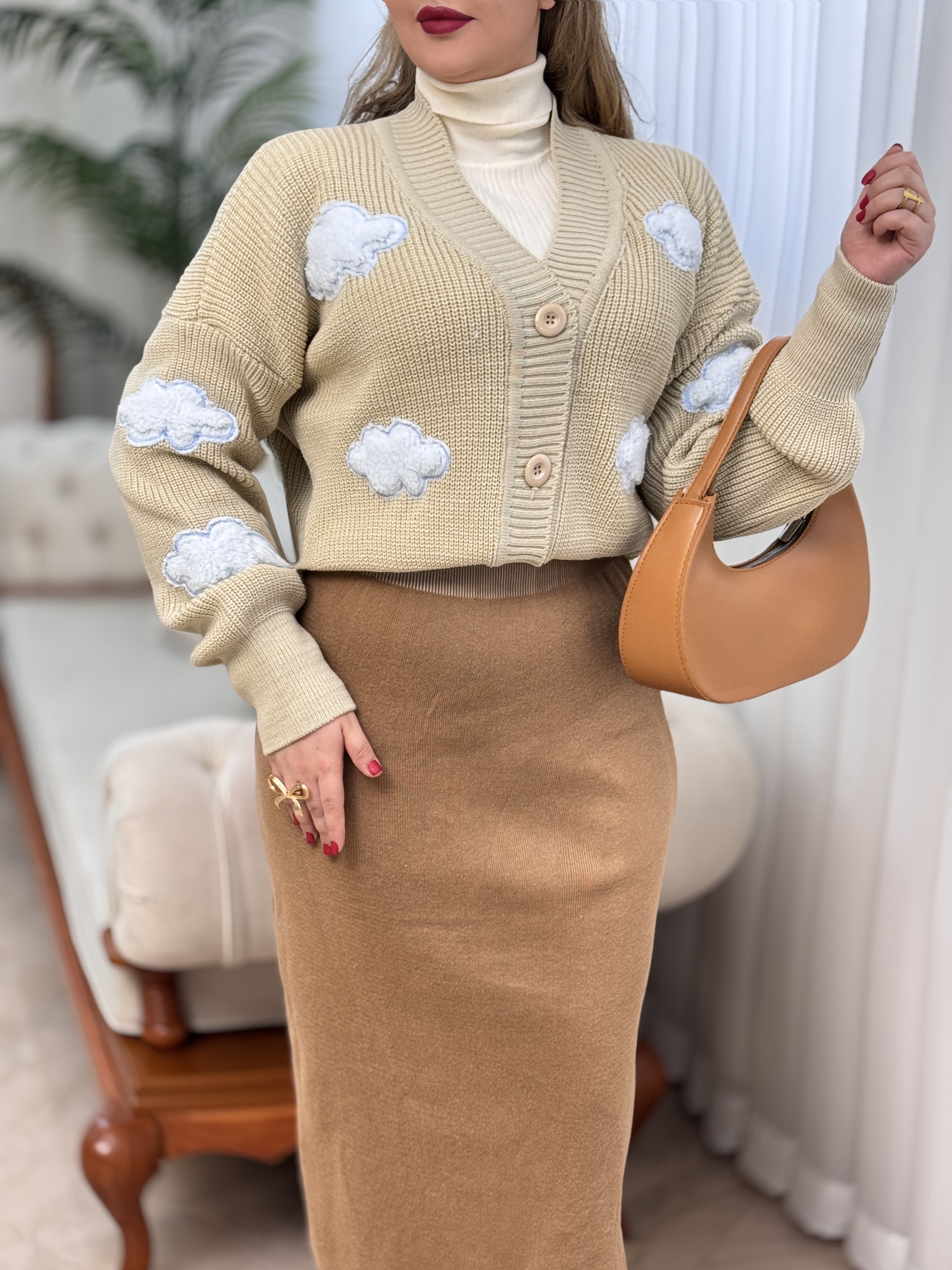 ژاکت بافت ابری 2767
