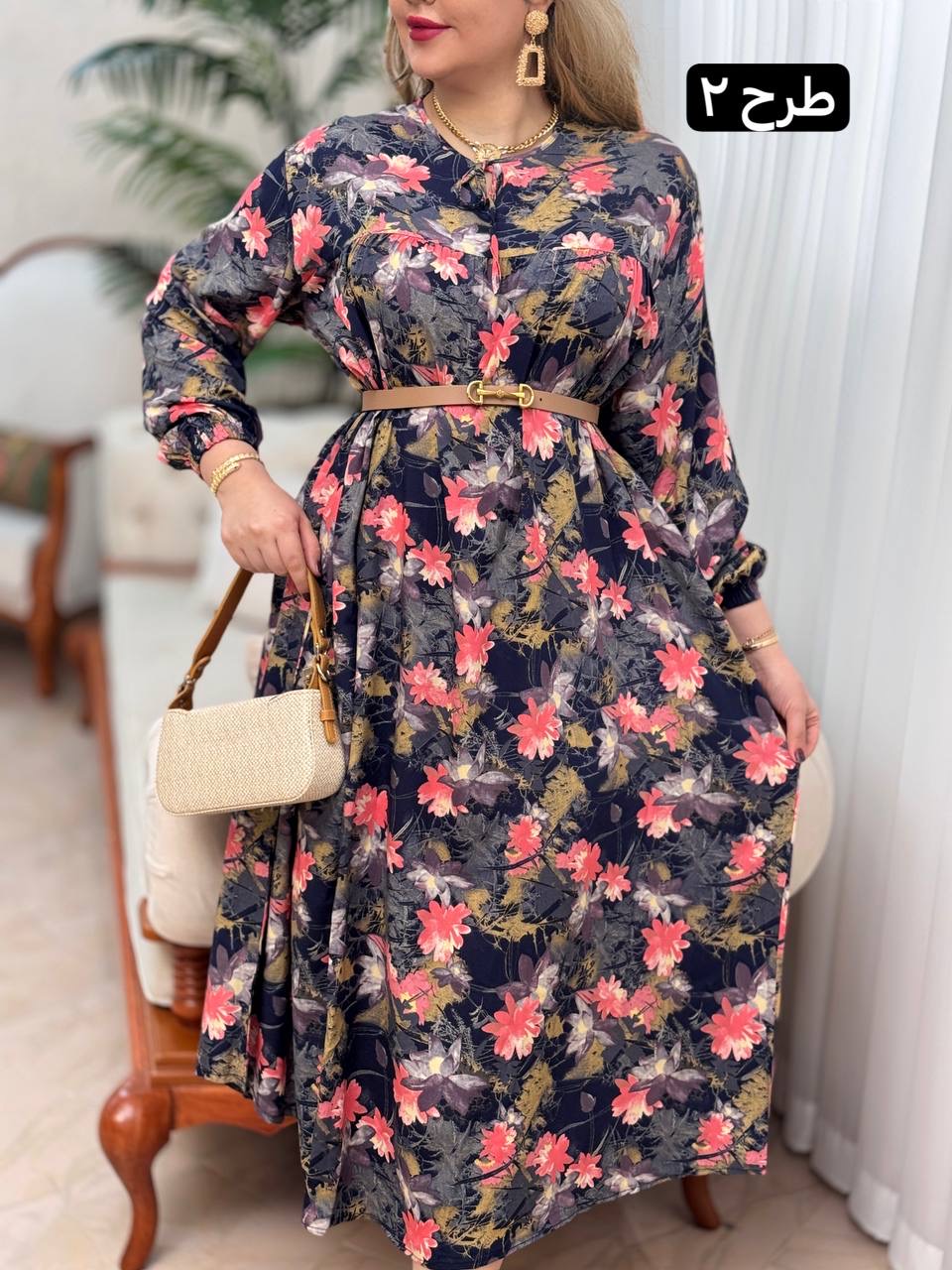 پیراهن نخی بهارک 2771