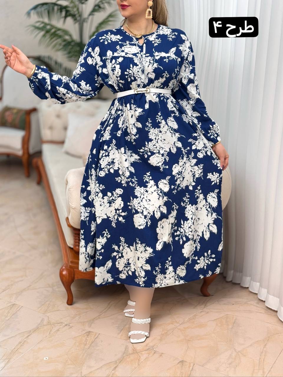 پیراهن نخی بهارک 2771