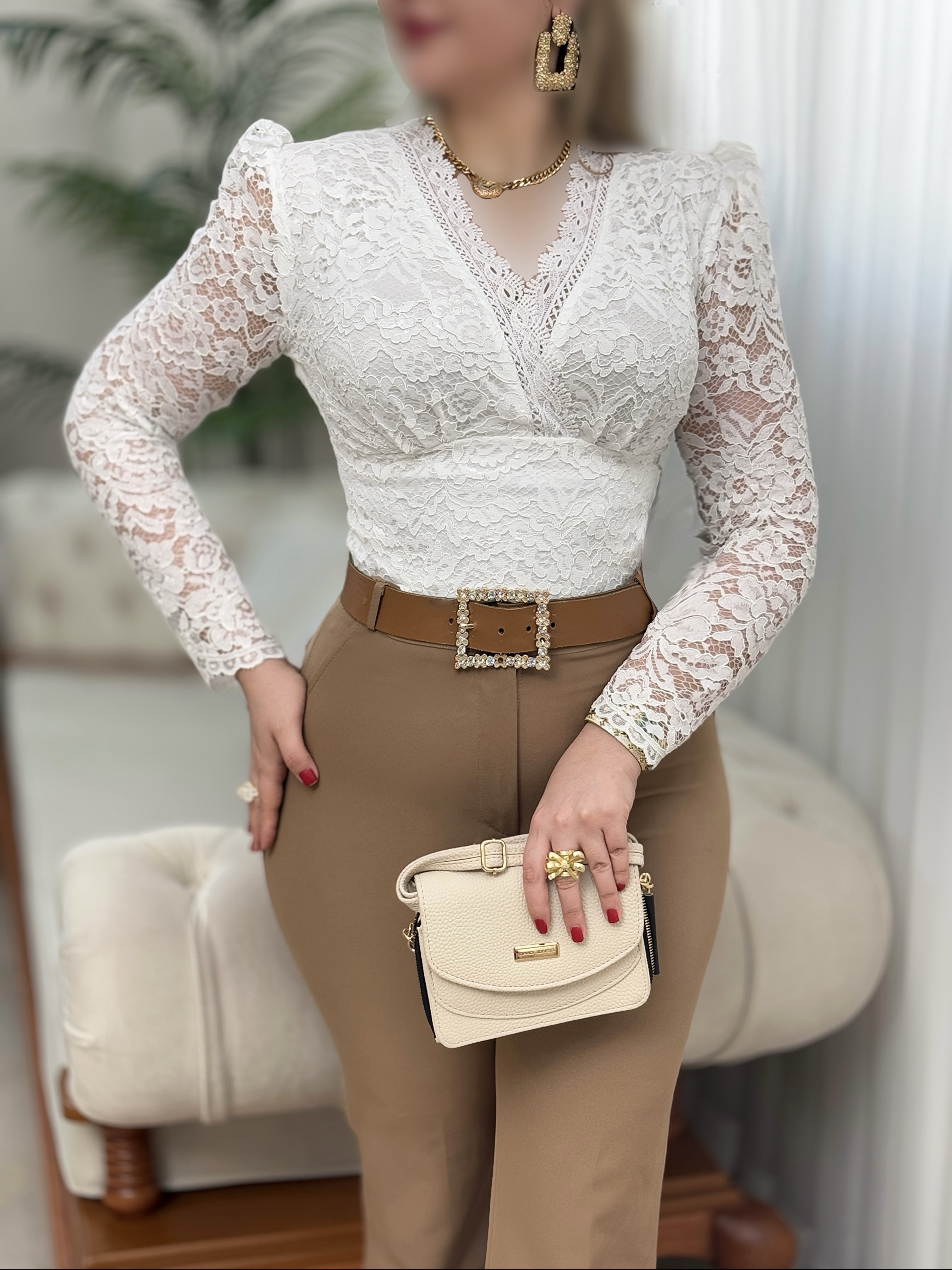 شومیز دانتل فرزانه 2791