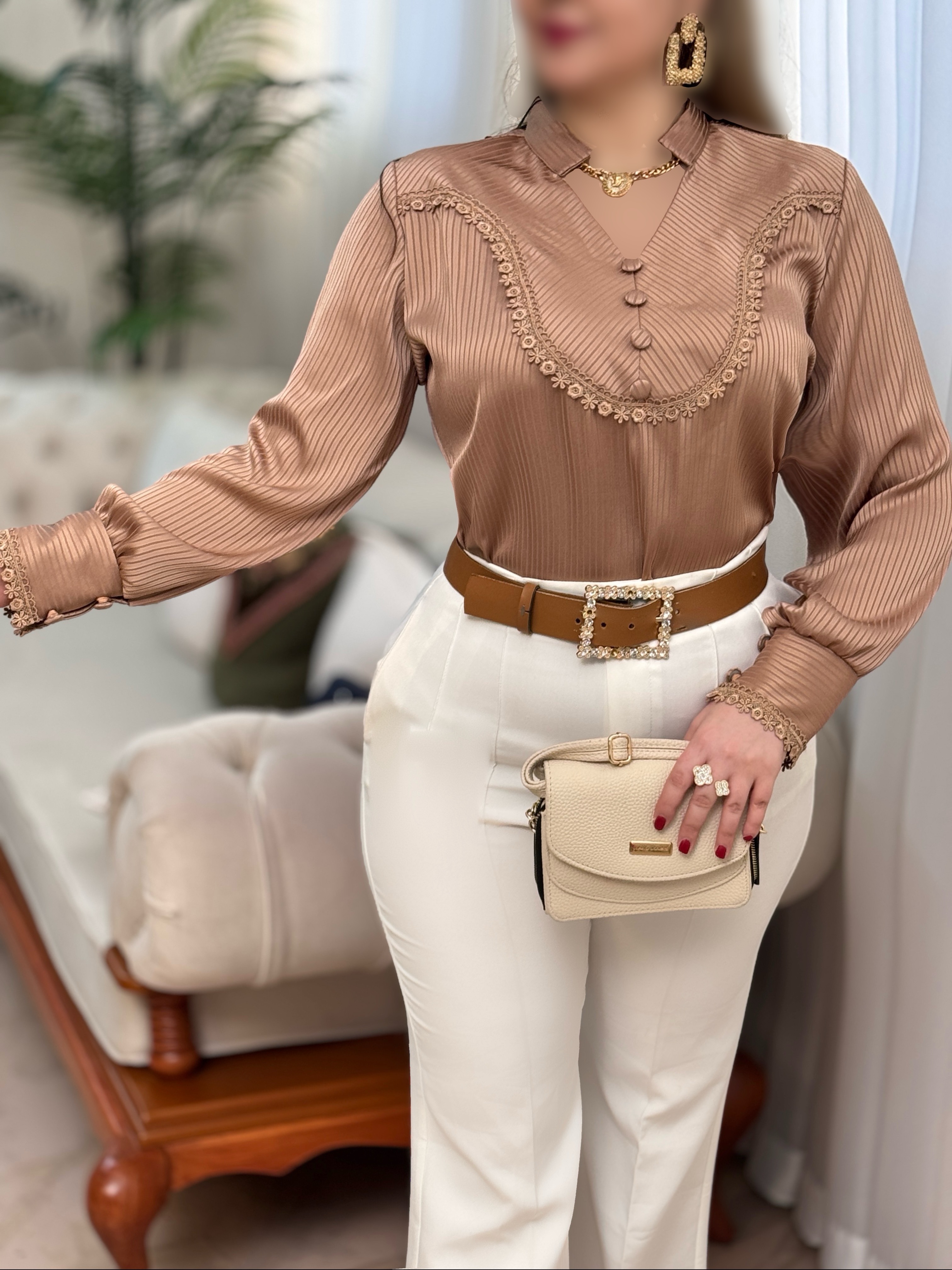 شومیز ساتن رستا 2798