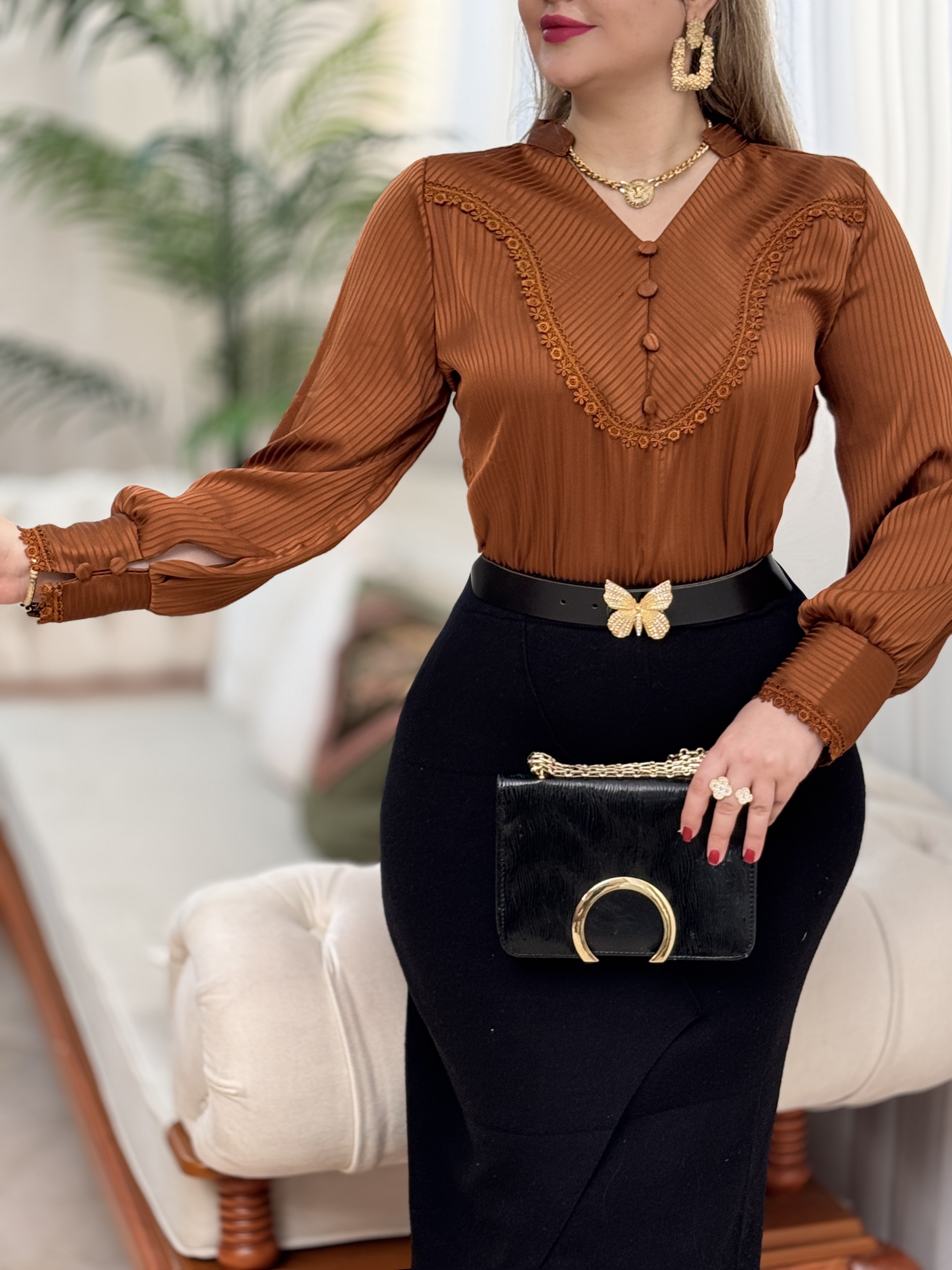 شومیز ساتن رستا 2798