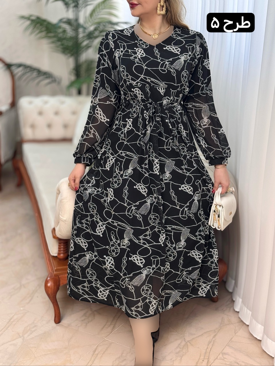 پیراهن حریر پانیذ 2806