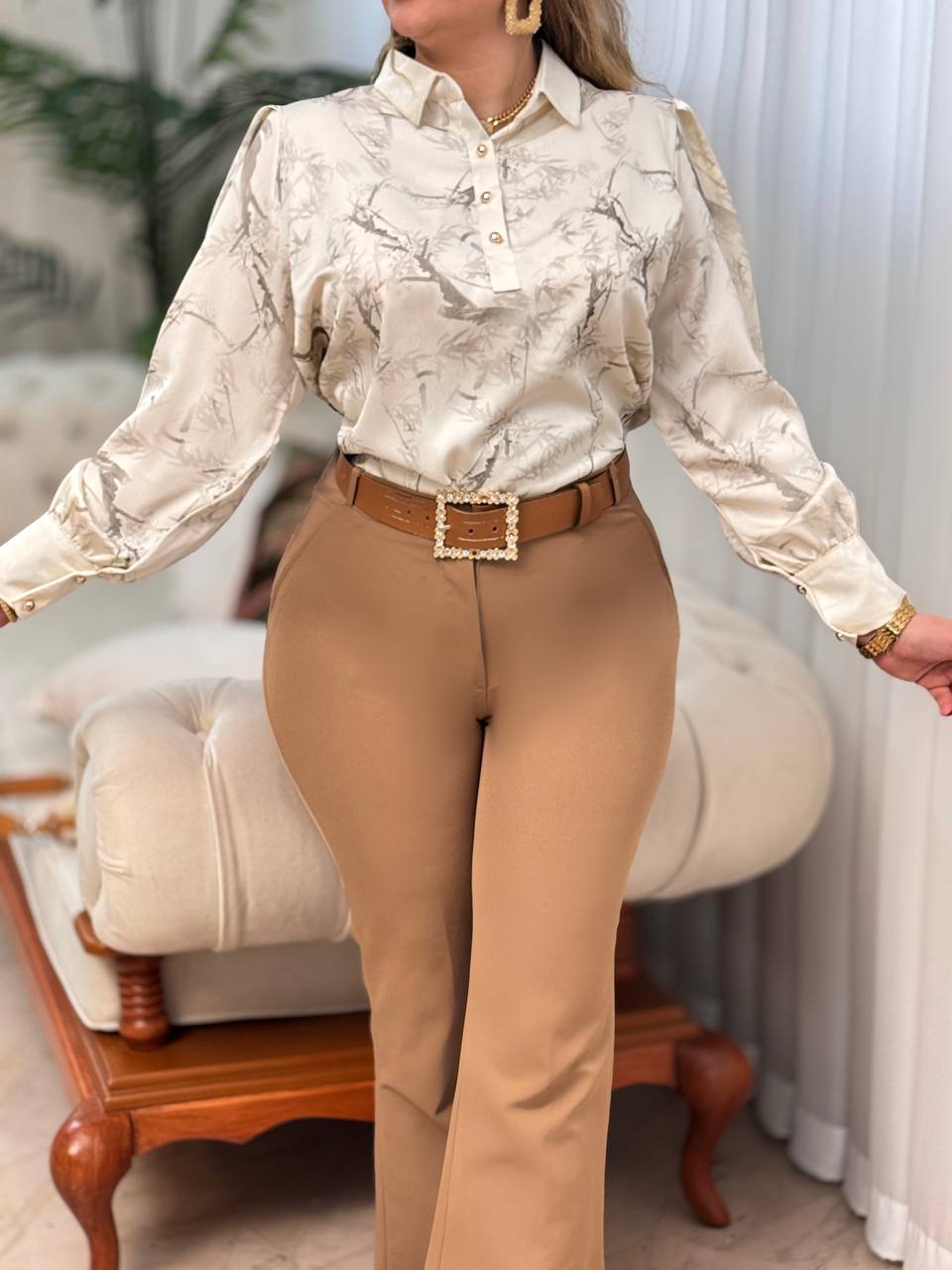 شومیز ساتن منیژه 2831