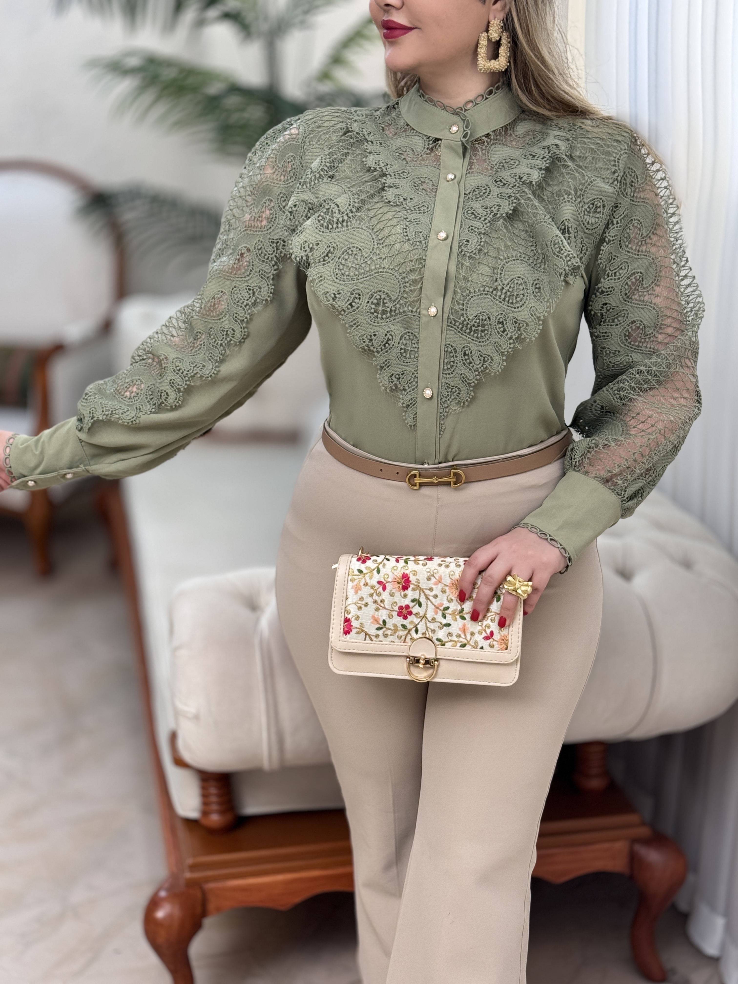 شومیز دانتل لیان 2843