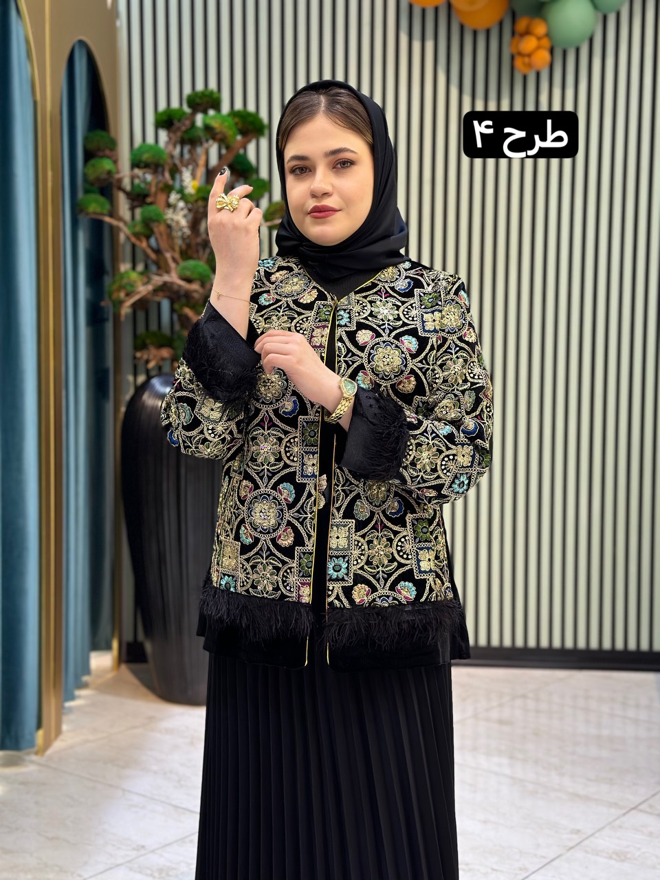مانتو مخمل سوزندوزی