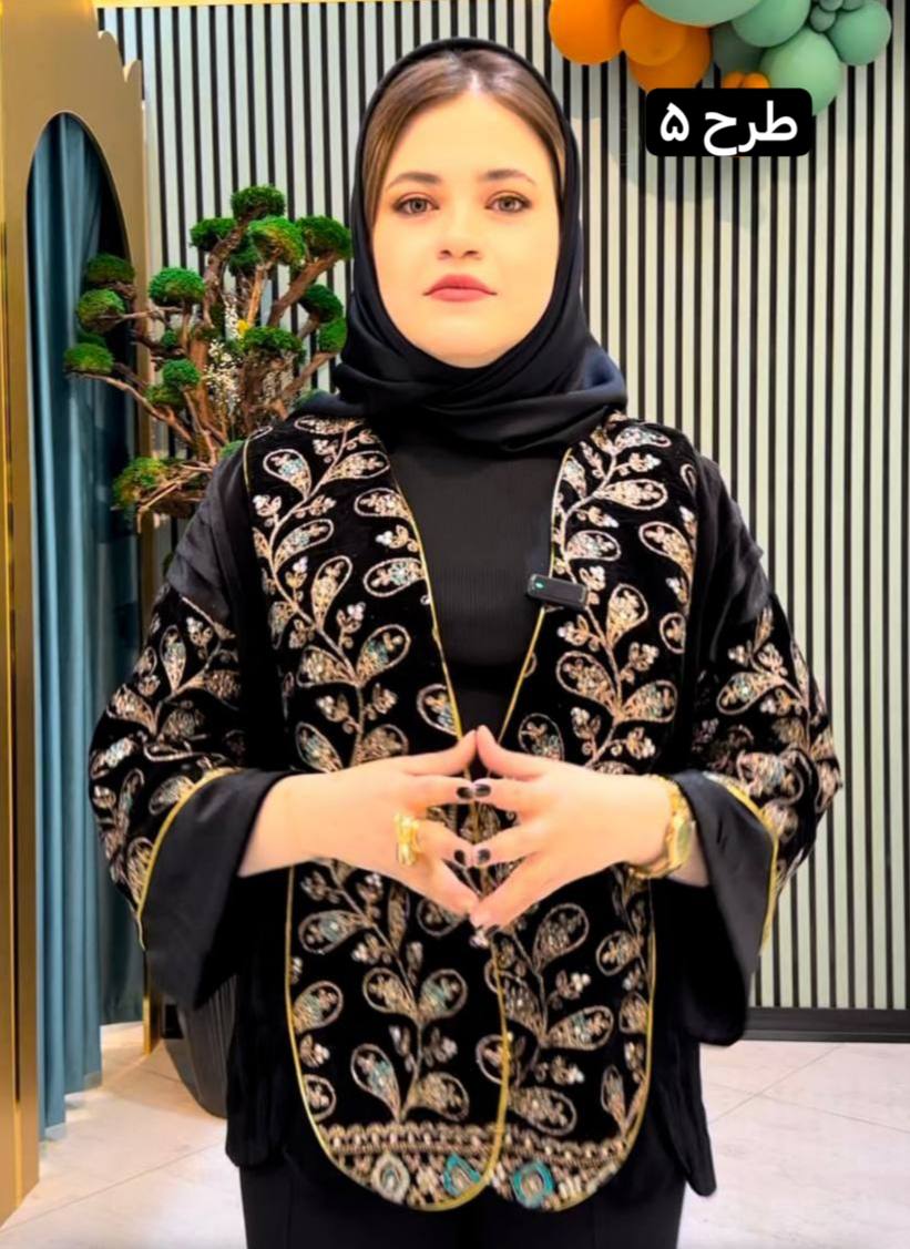 مانتو مخمل سوزندوزی