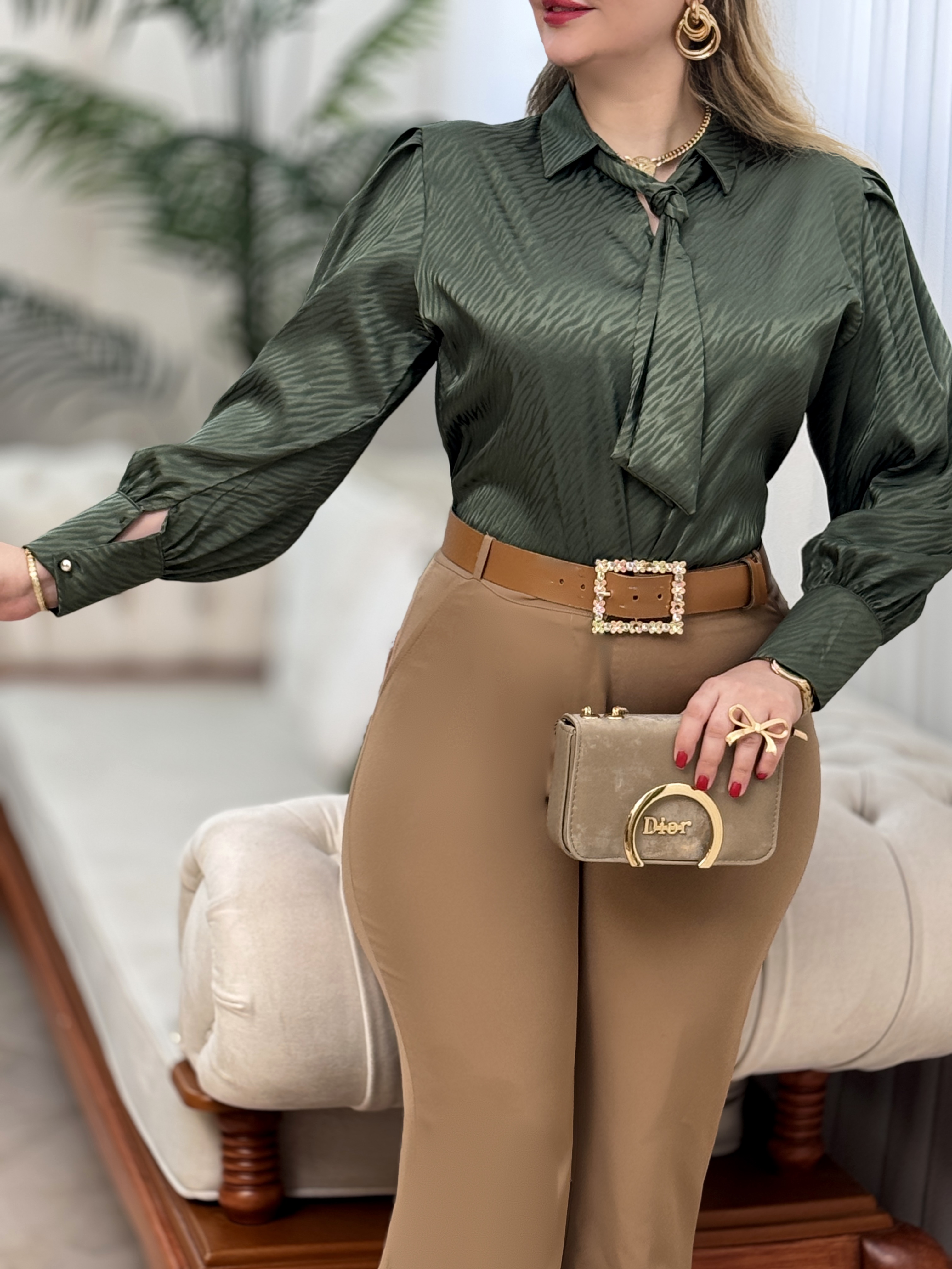 شومیز ساتن شکیلا 2853