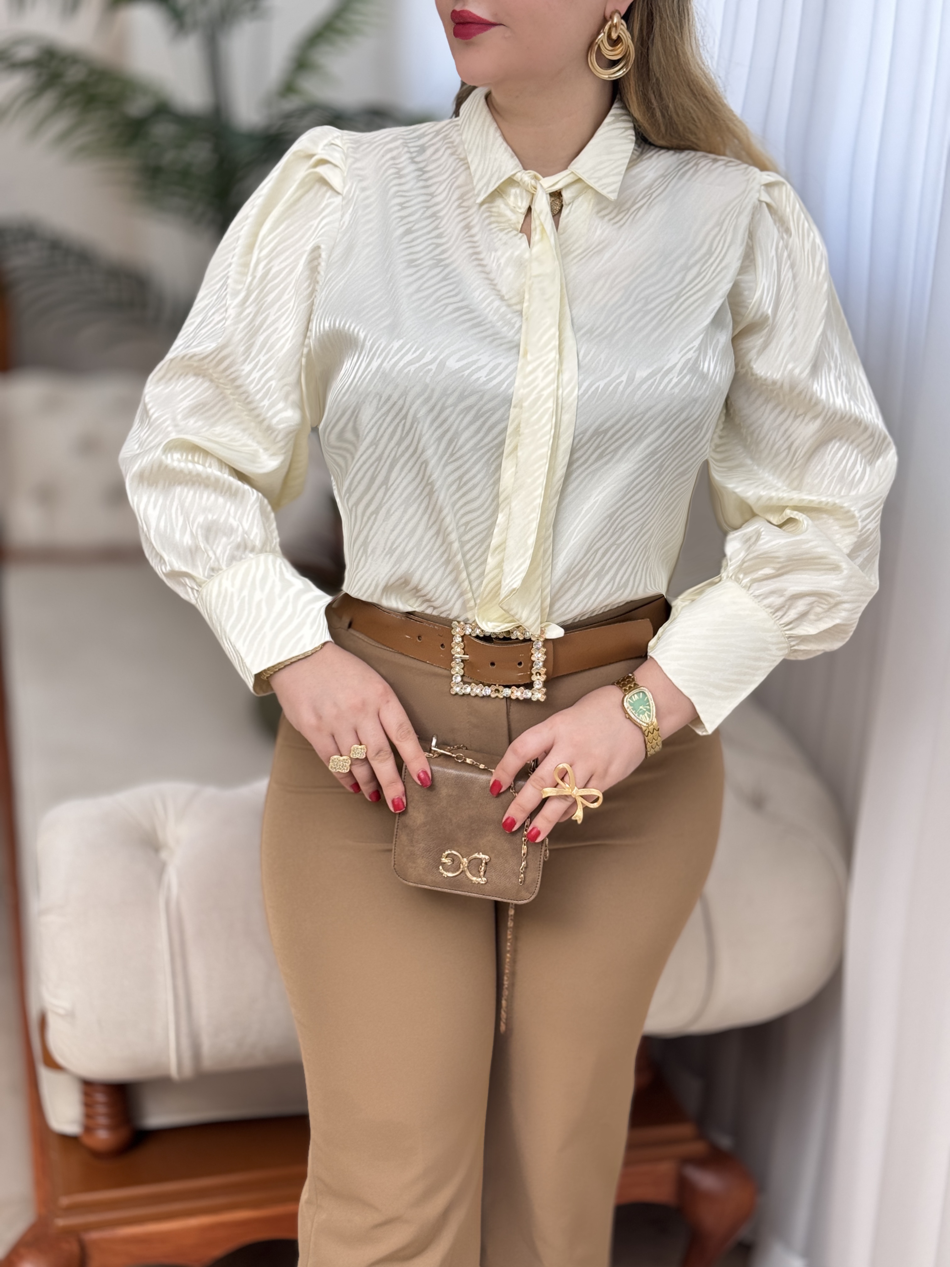 شومیز ساتن شکیلا 2853