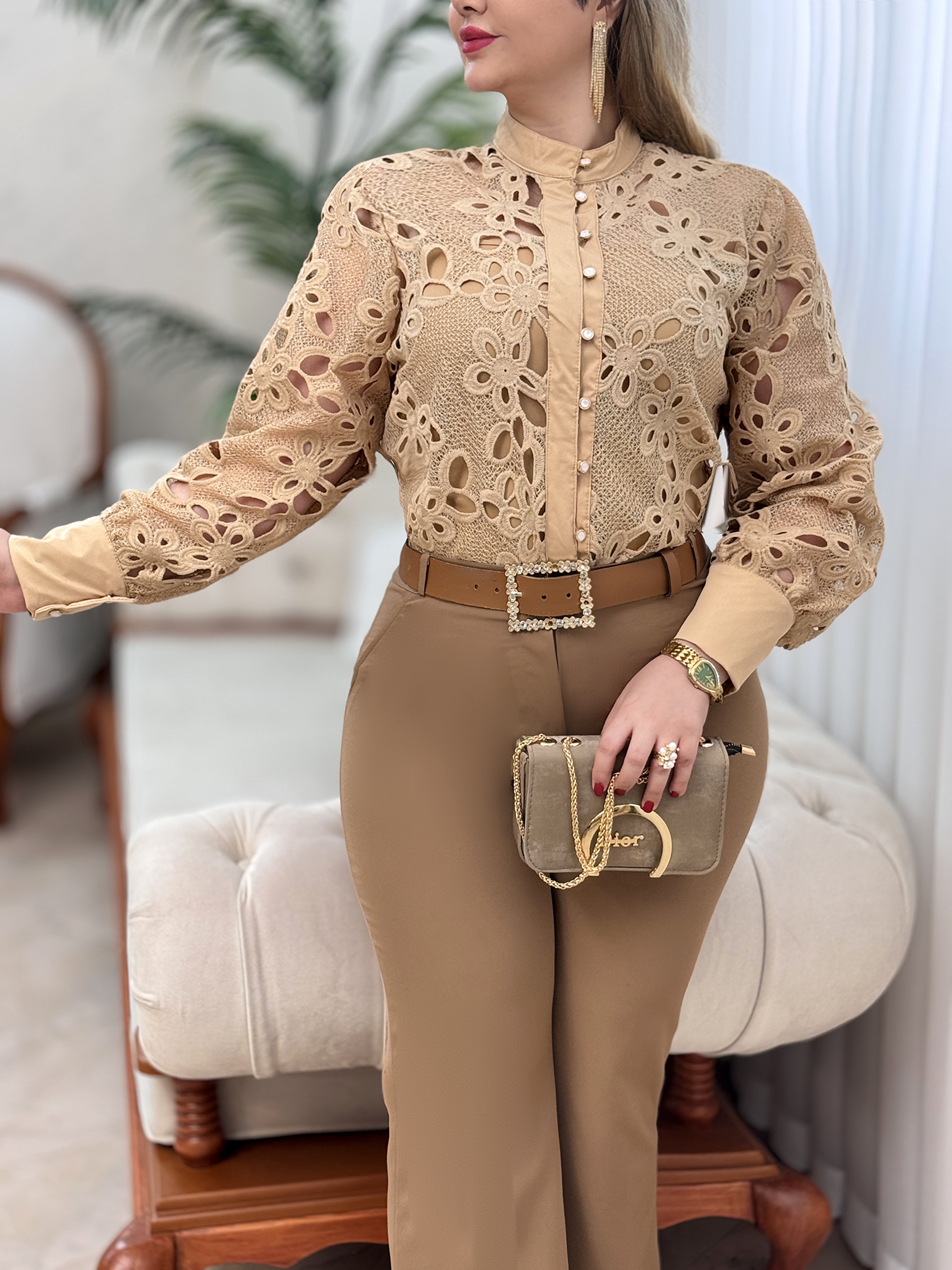 بلوز دانتل شیما‌2864