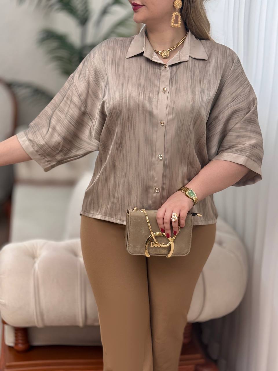 شومیز ساتن پریوش 2875