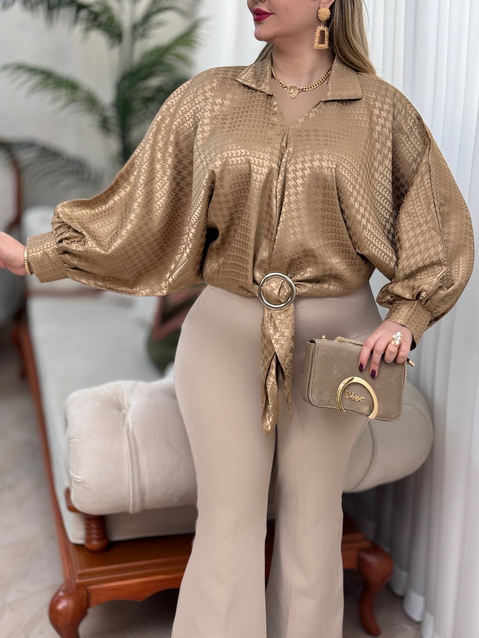 شومیز ساتن پارمیس 2887