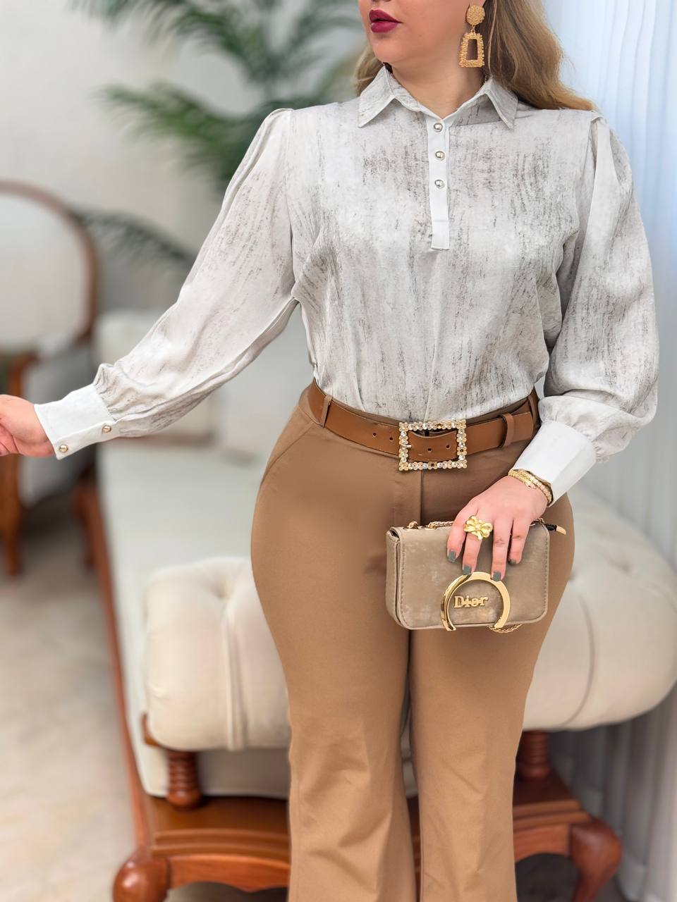 شومیز ساتن ماهرخ 2890