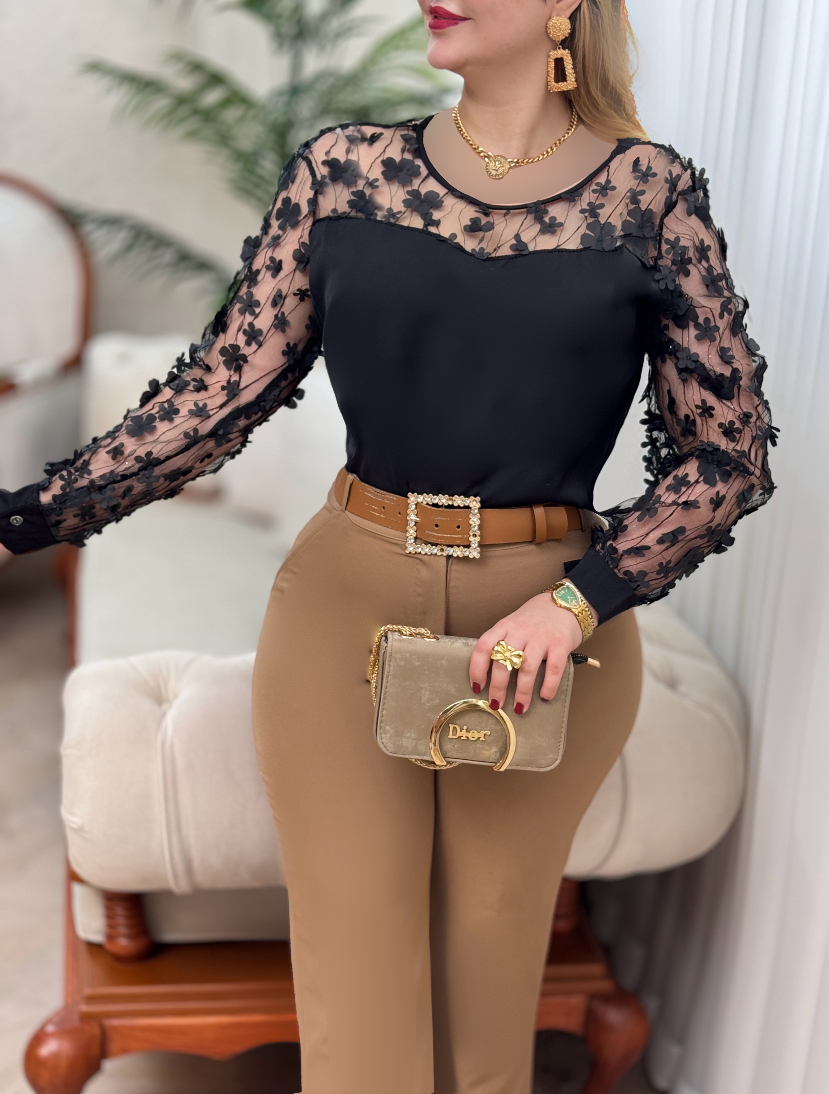 شومیز دانتل یاسمین‌2903