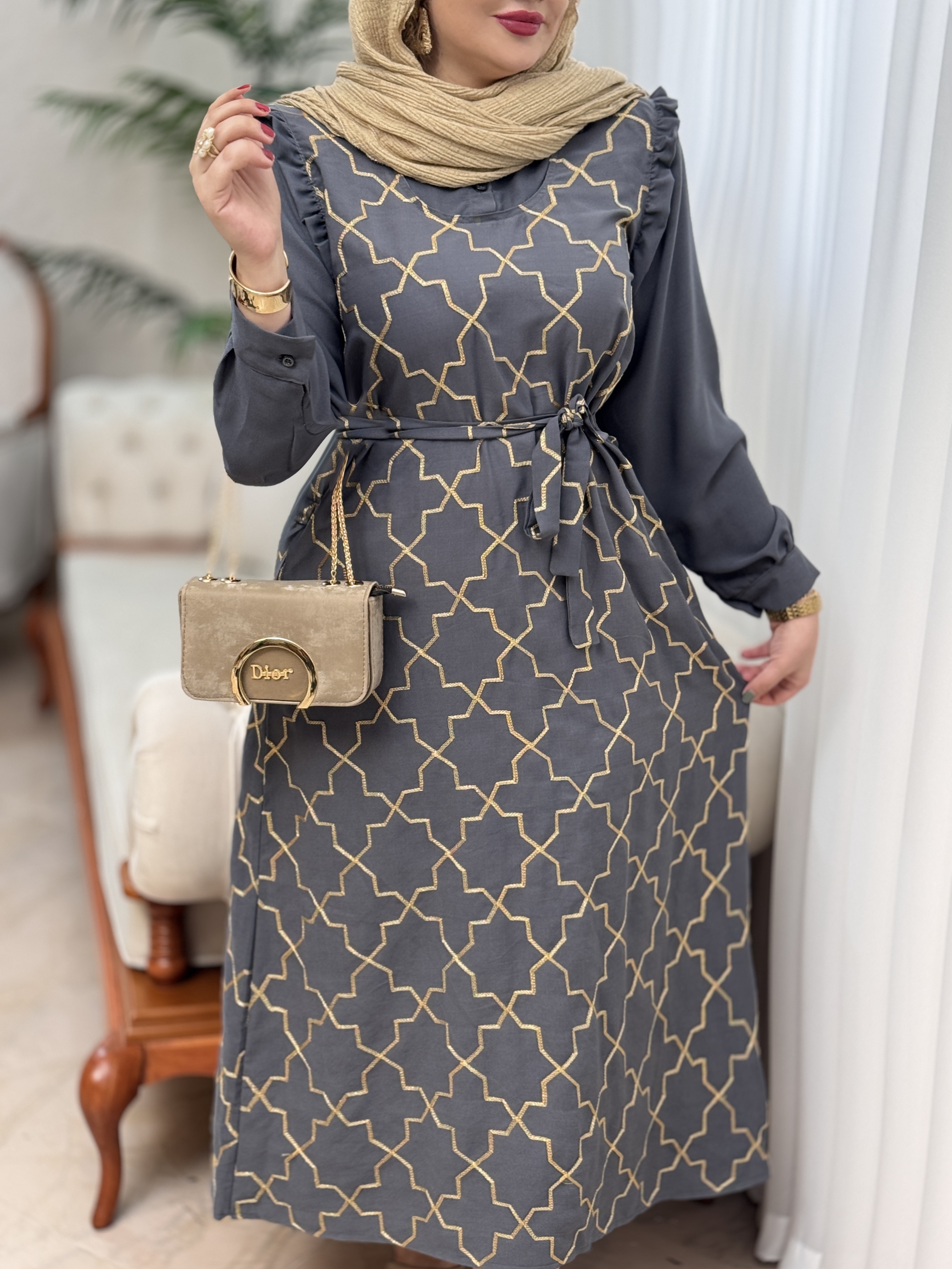 پیراهن اسکادا طلاکوب 2911