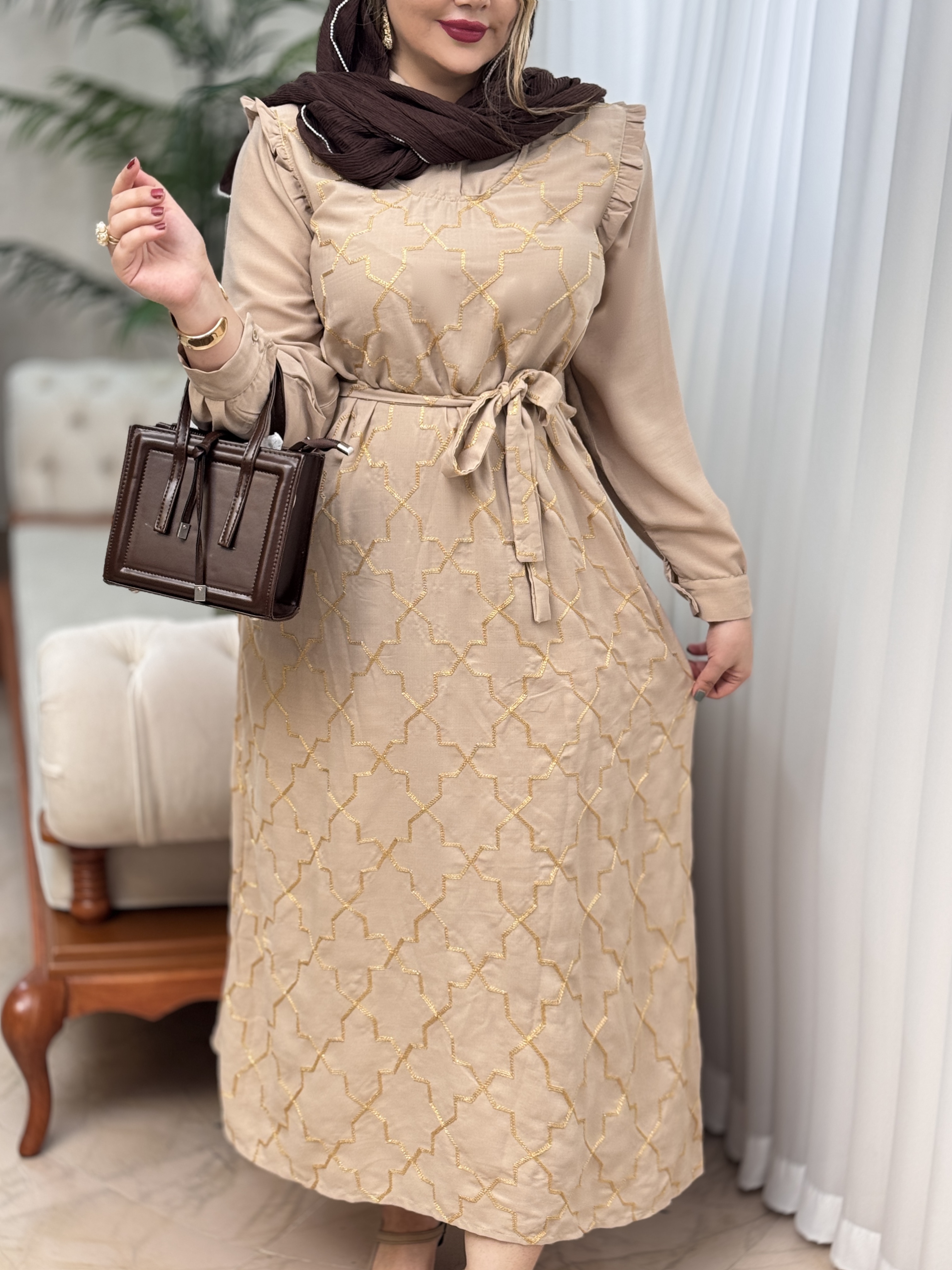 پیراهن اسکادا طلاکوب 2911
