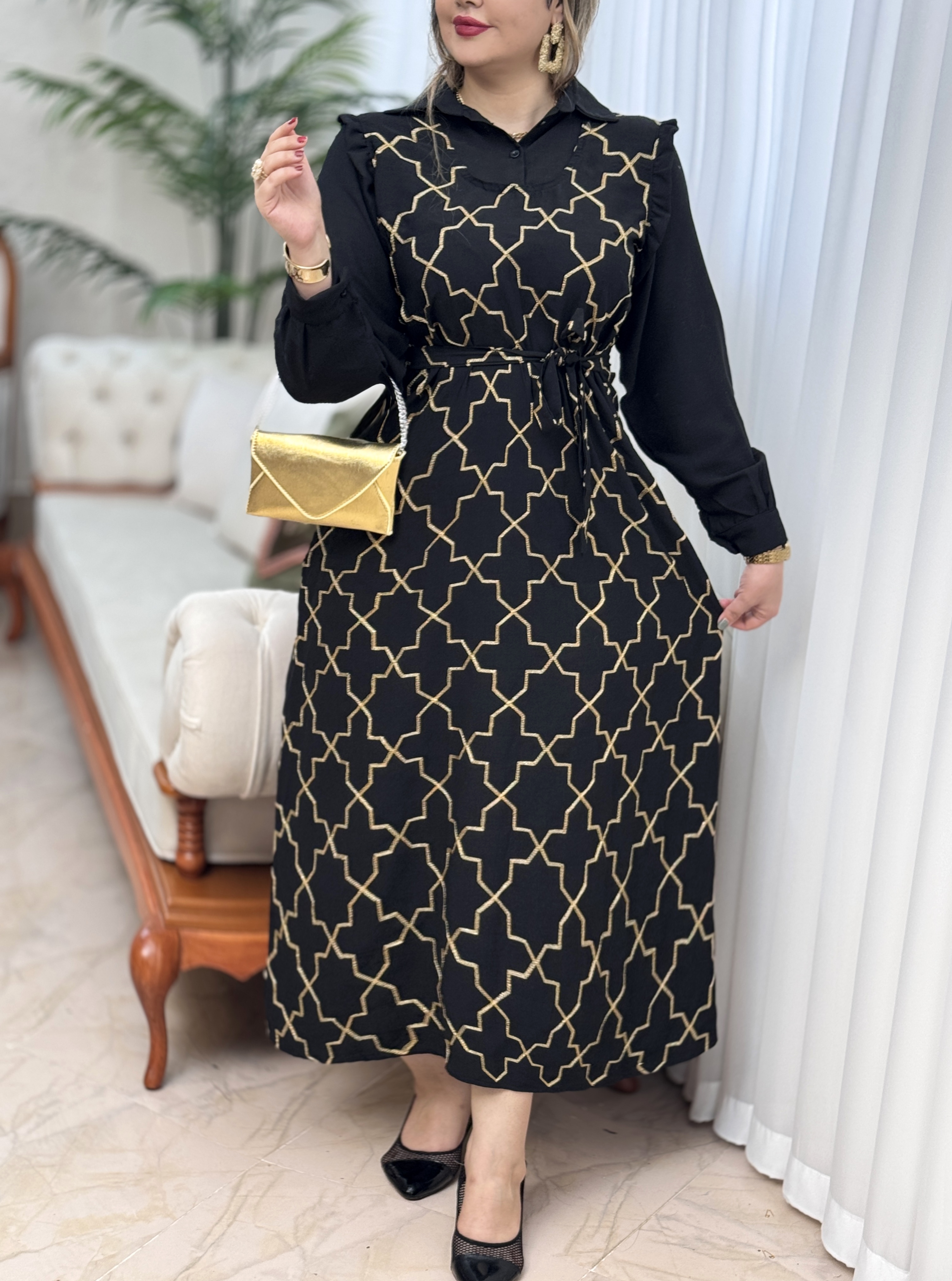 پیراهن اسکادا طلاکوب 2911