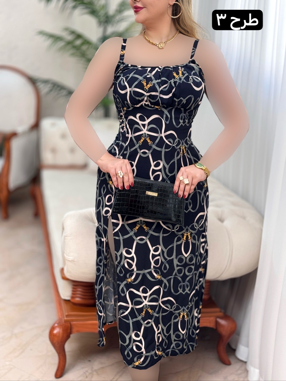 پیراهن نخی ماریا 2912