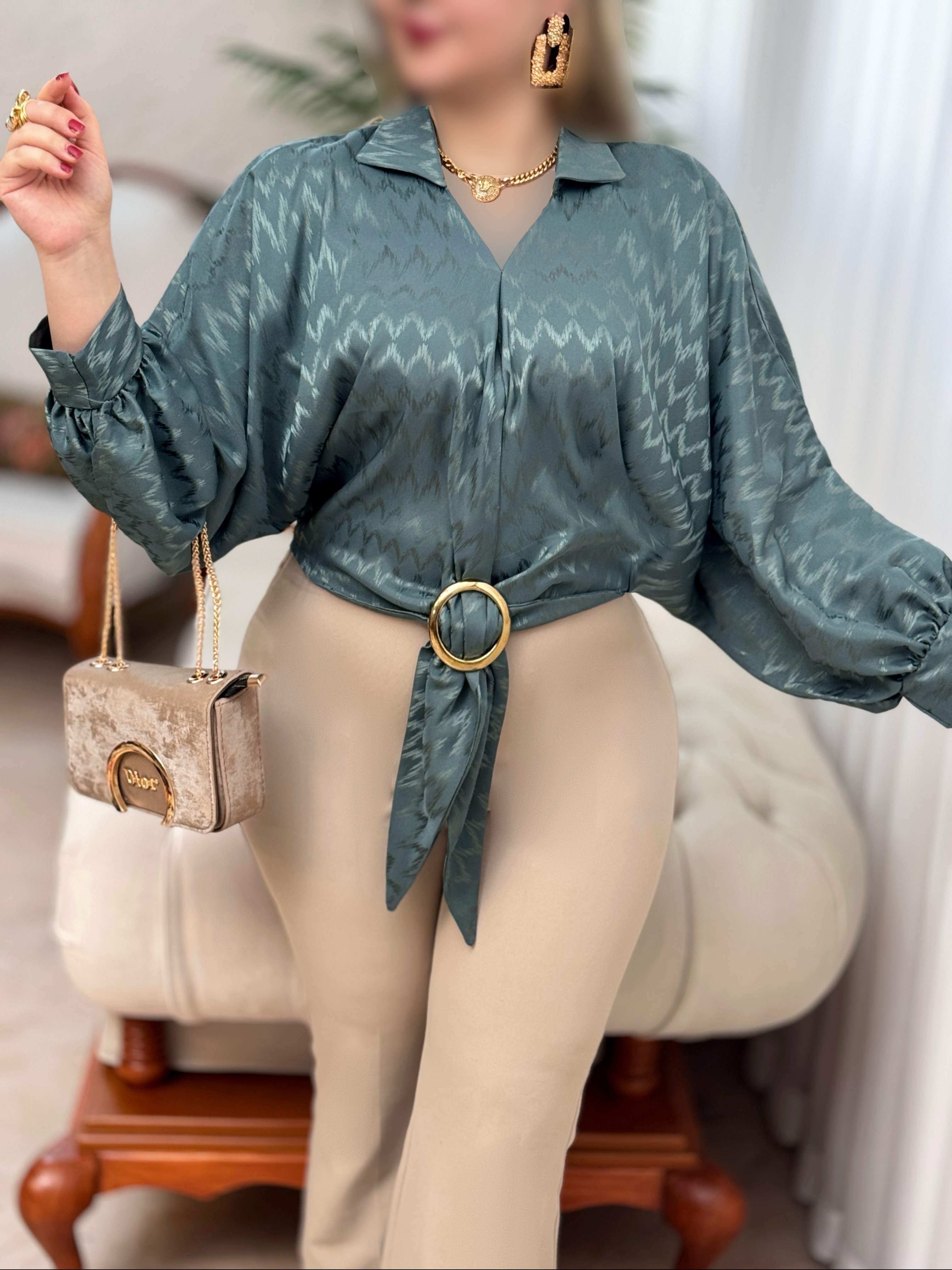 شومیز جلو حلقه زیگزاگ 2924