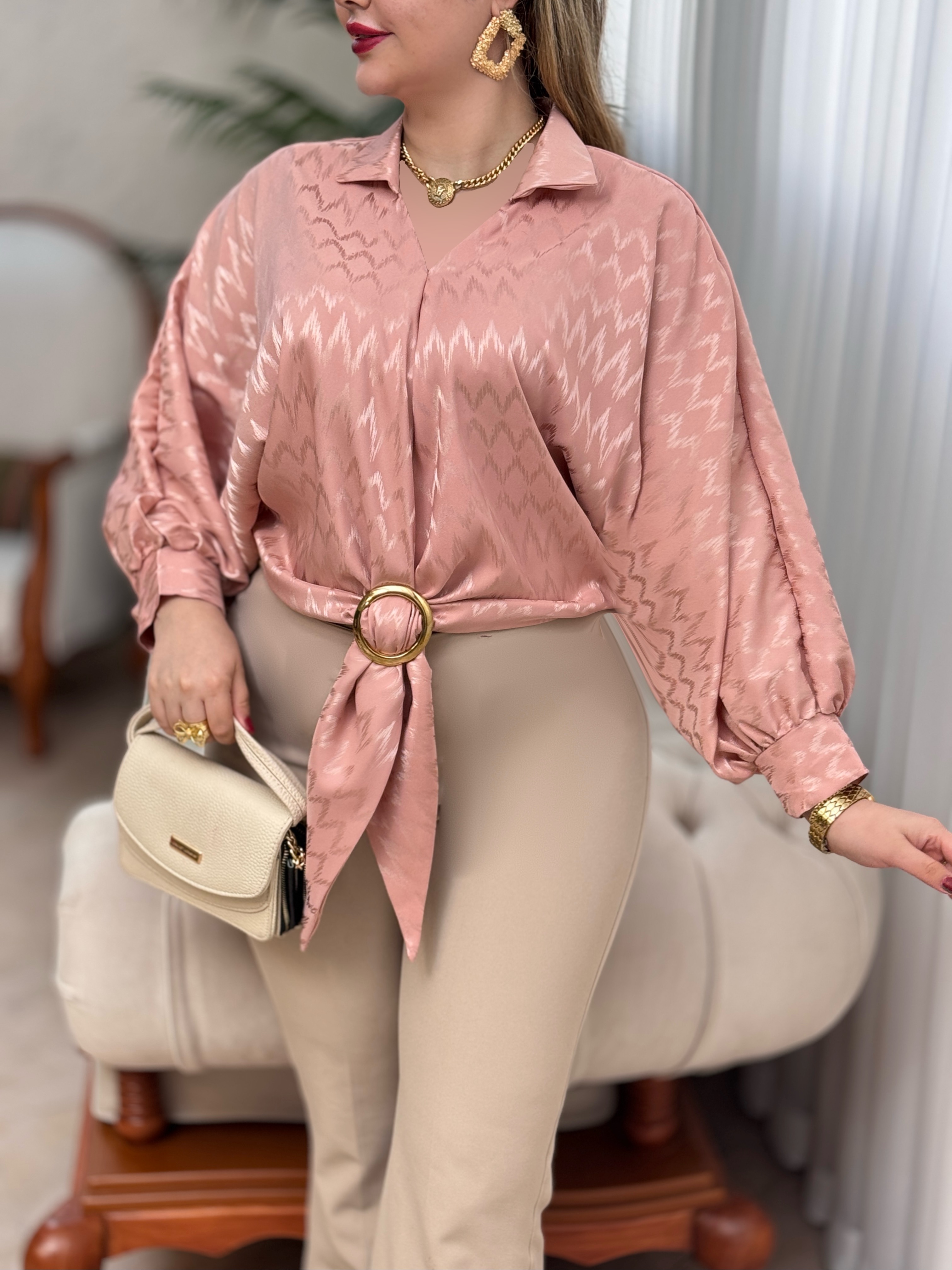 شومیز جلو حلقه زیگزاگ 2924