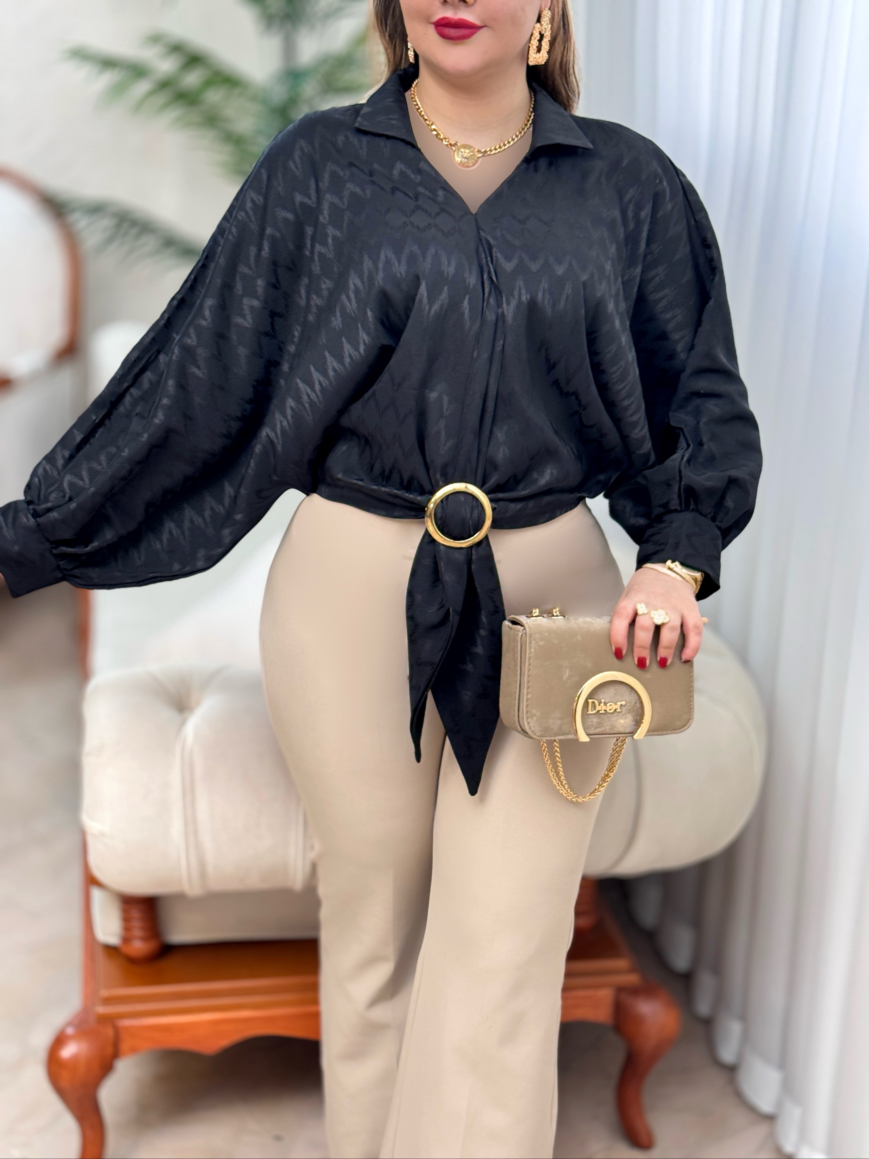 شومیز جلو حلقه زیگزاگ 2924