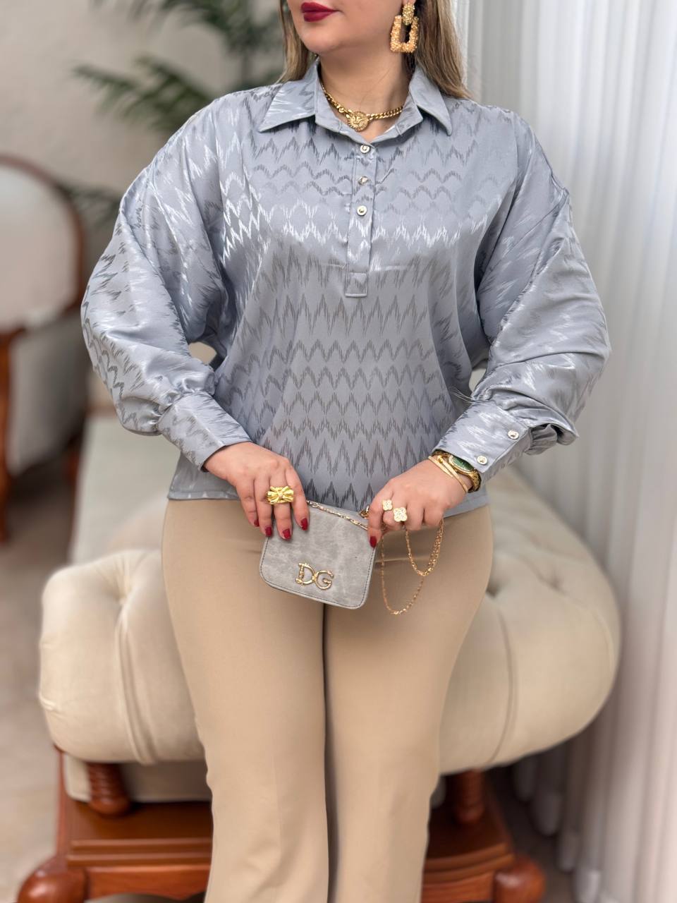 شومیز ساتن ناهید 2927