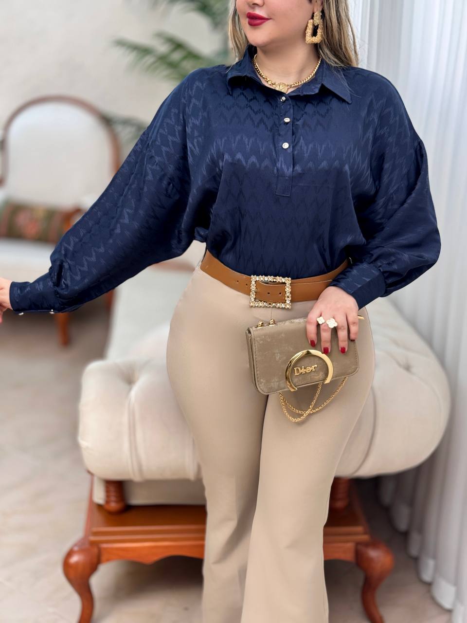 شومیز ساتن ناهید 2927