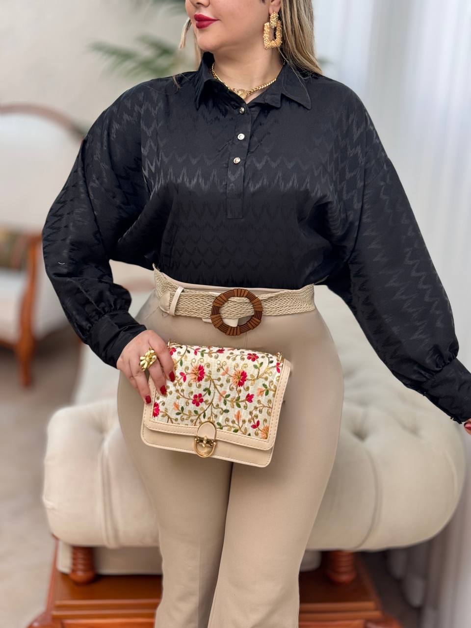 شومیز ساتن ناهید 2927
