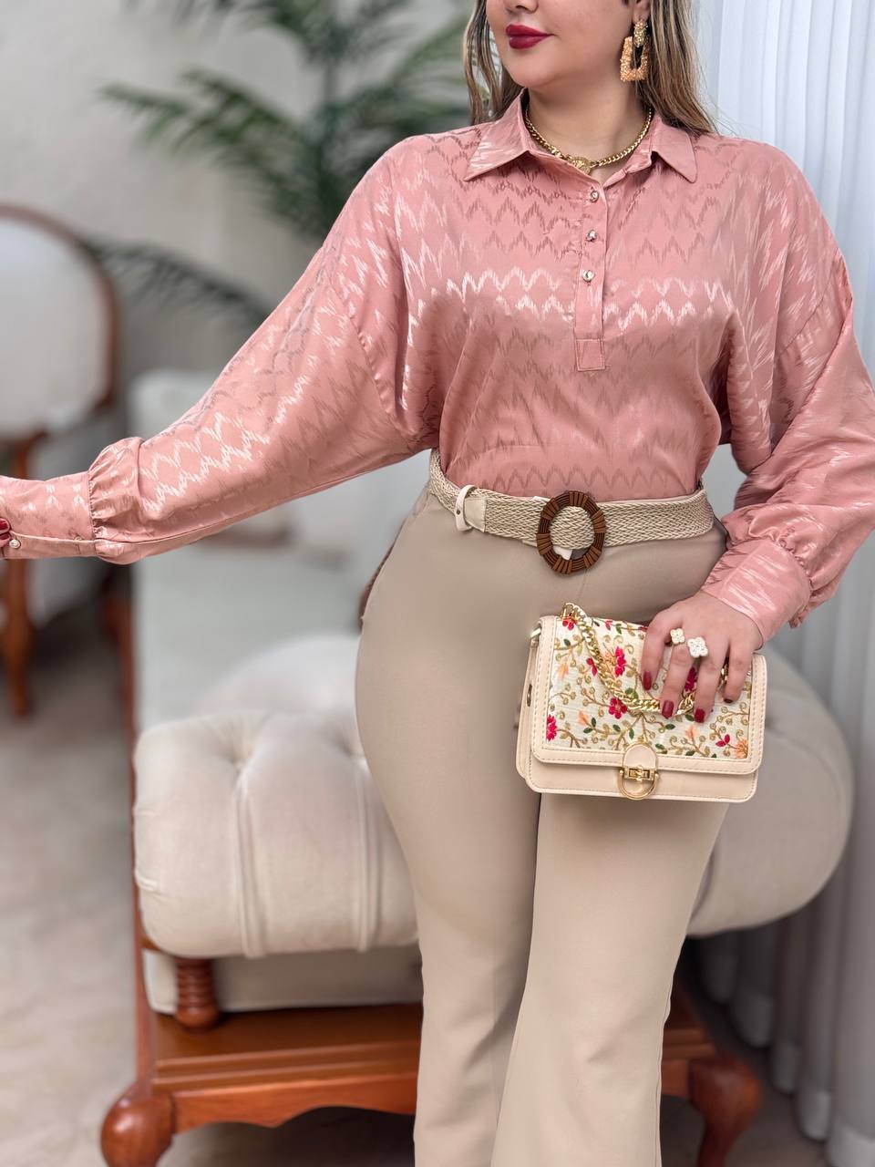 شومیز ساتن ناهید 2927