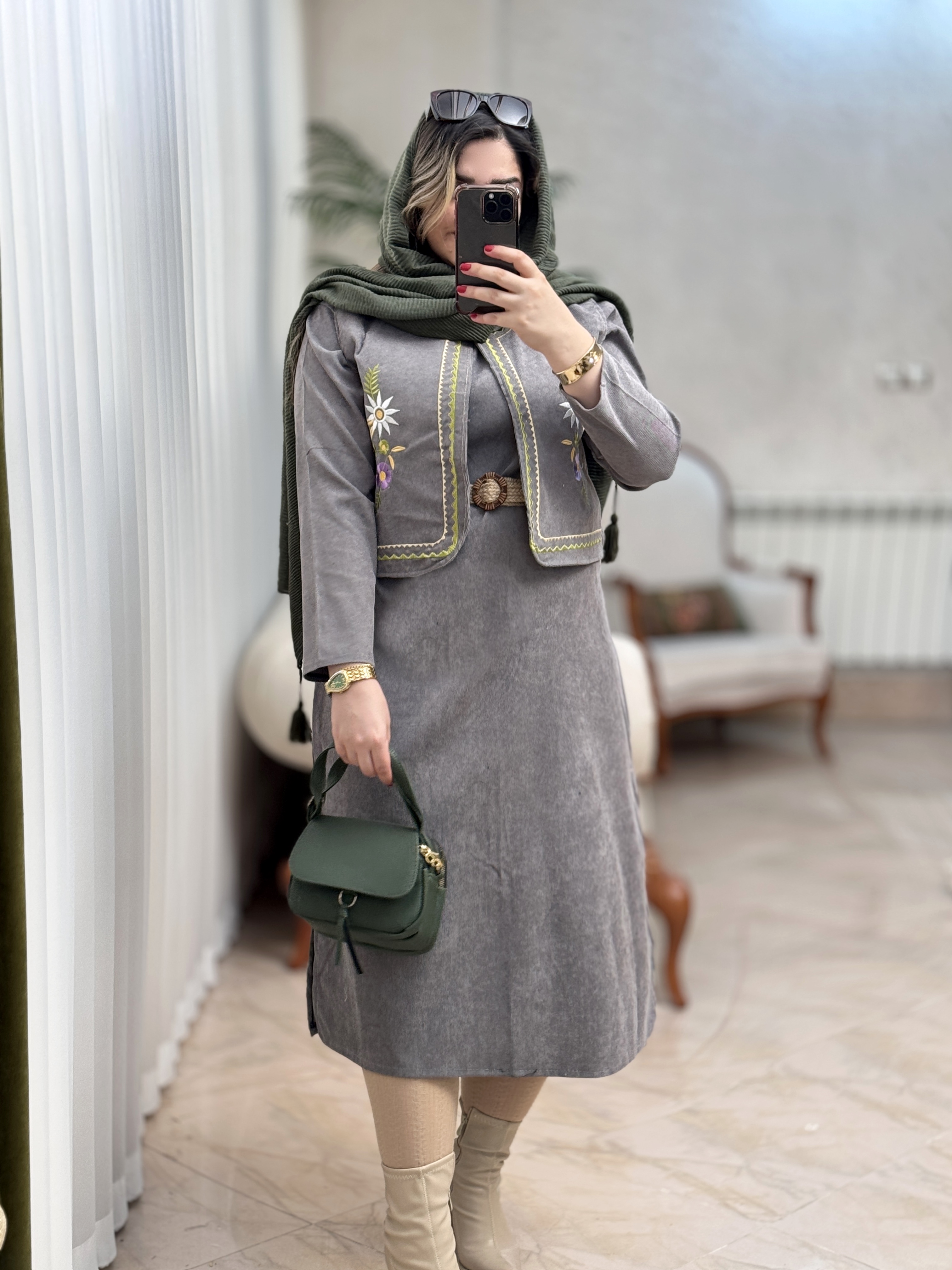 ست کبریتی گلدوزی 2928