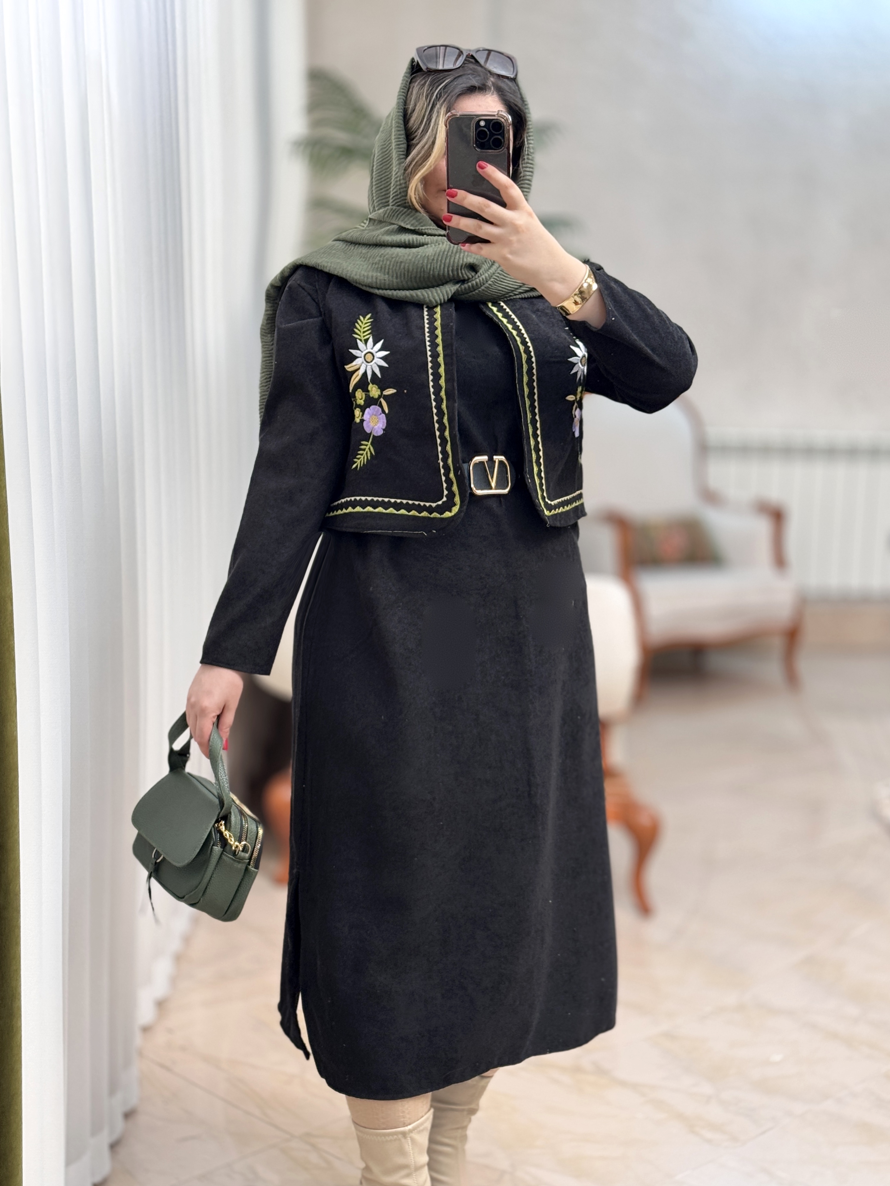 ست کبریتی گلدوزی 2928