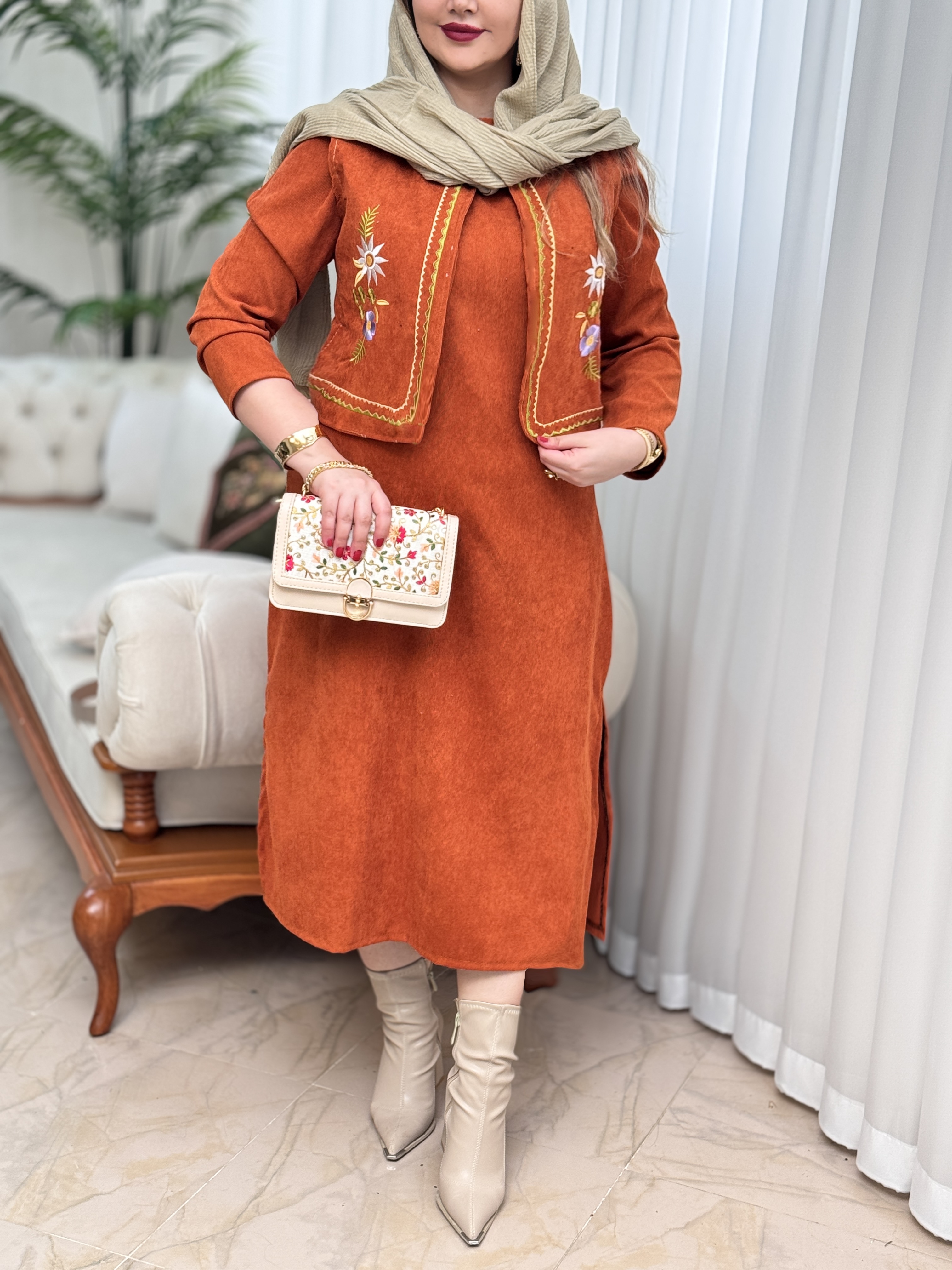 ست کبریتی گلدوزی 2928