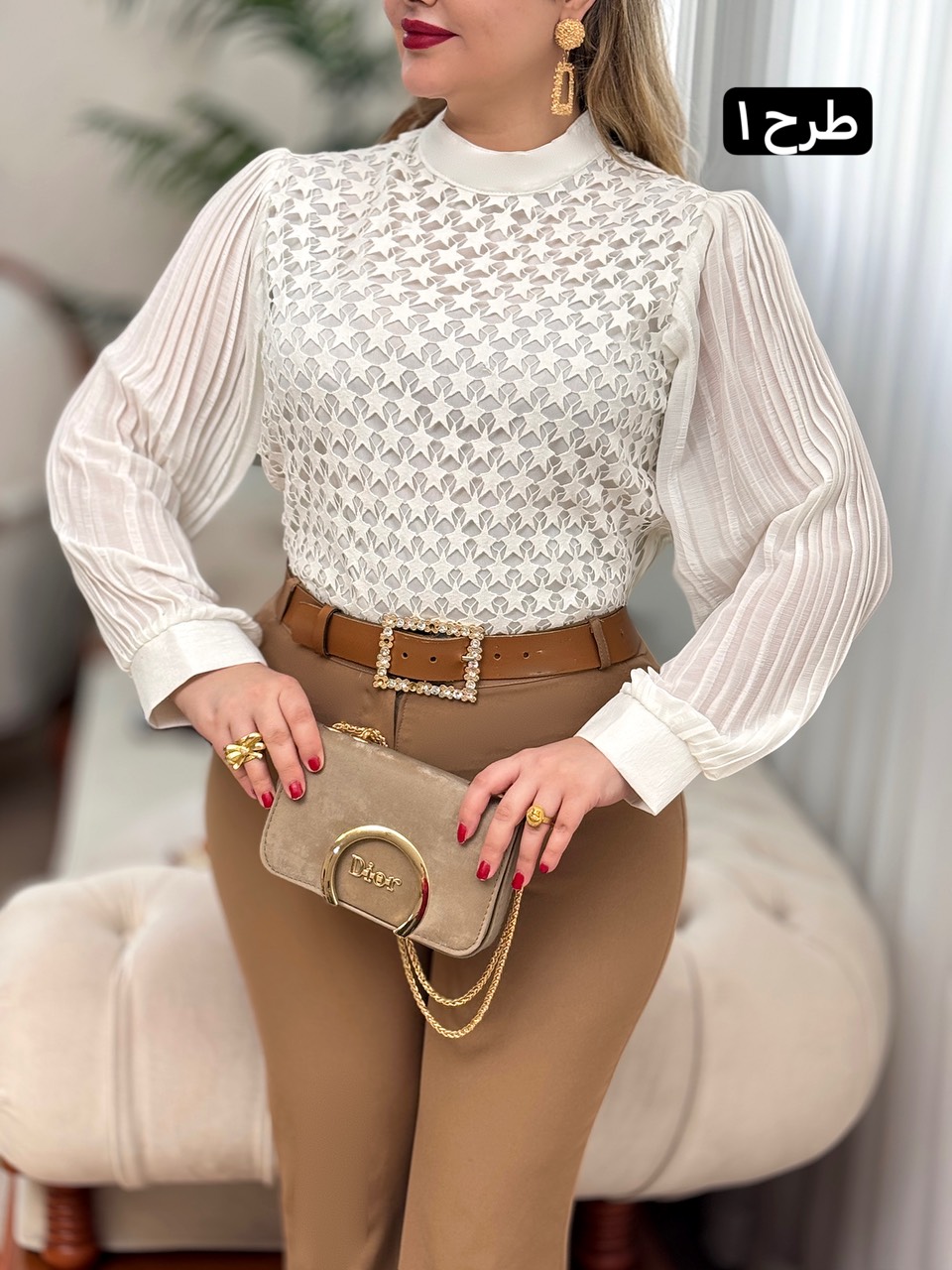 شومیز دانتل ترانه 2931