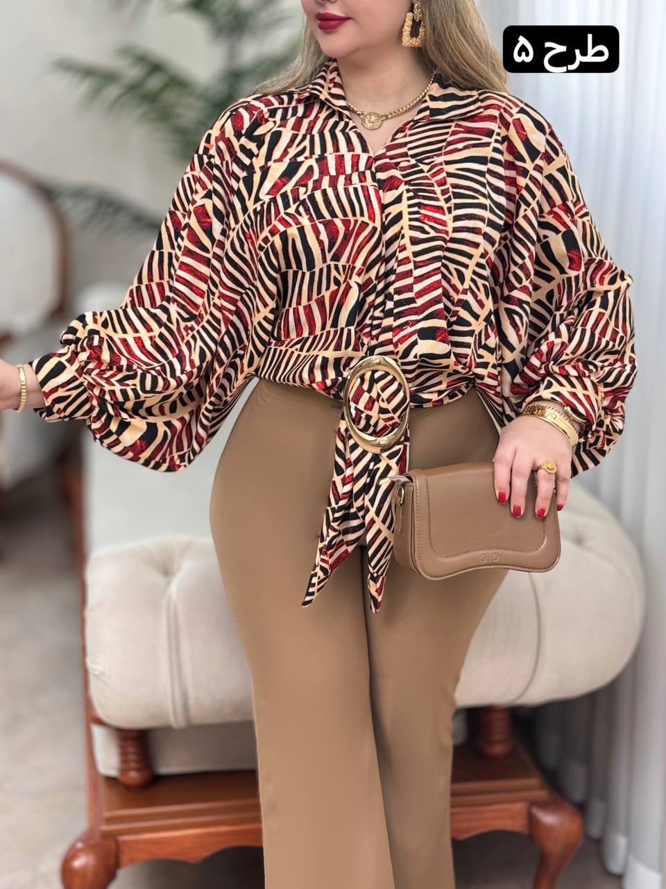 شومیز الیزه حلقه ای 2763