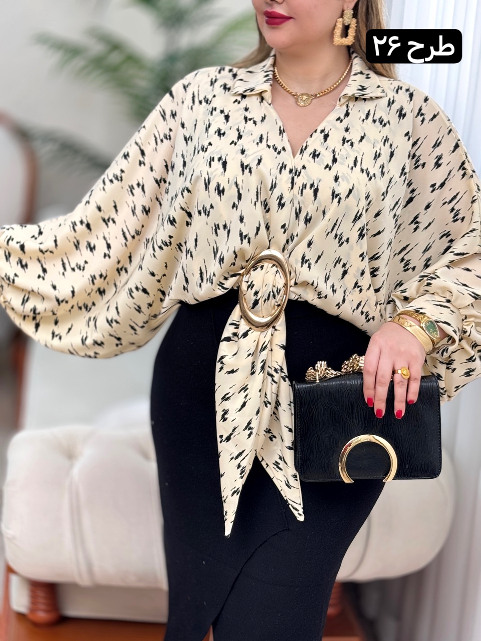 شومیز الیزه حلقه ای 2763