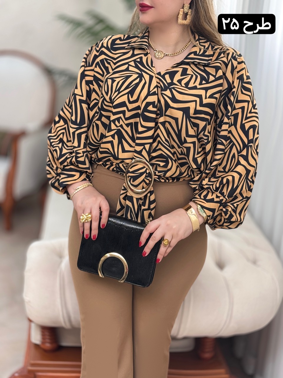 شومیز الیزه حلقه ای 2763