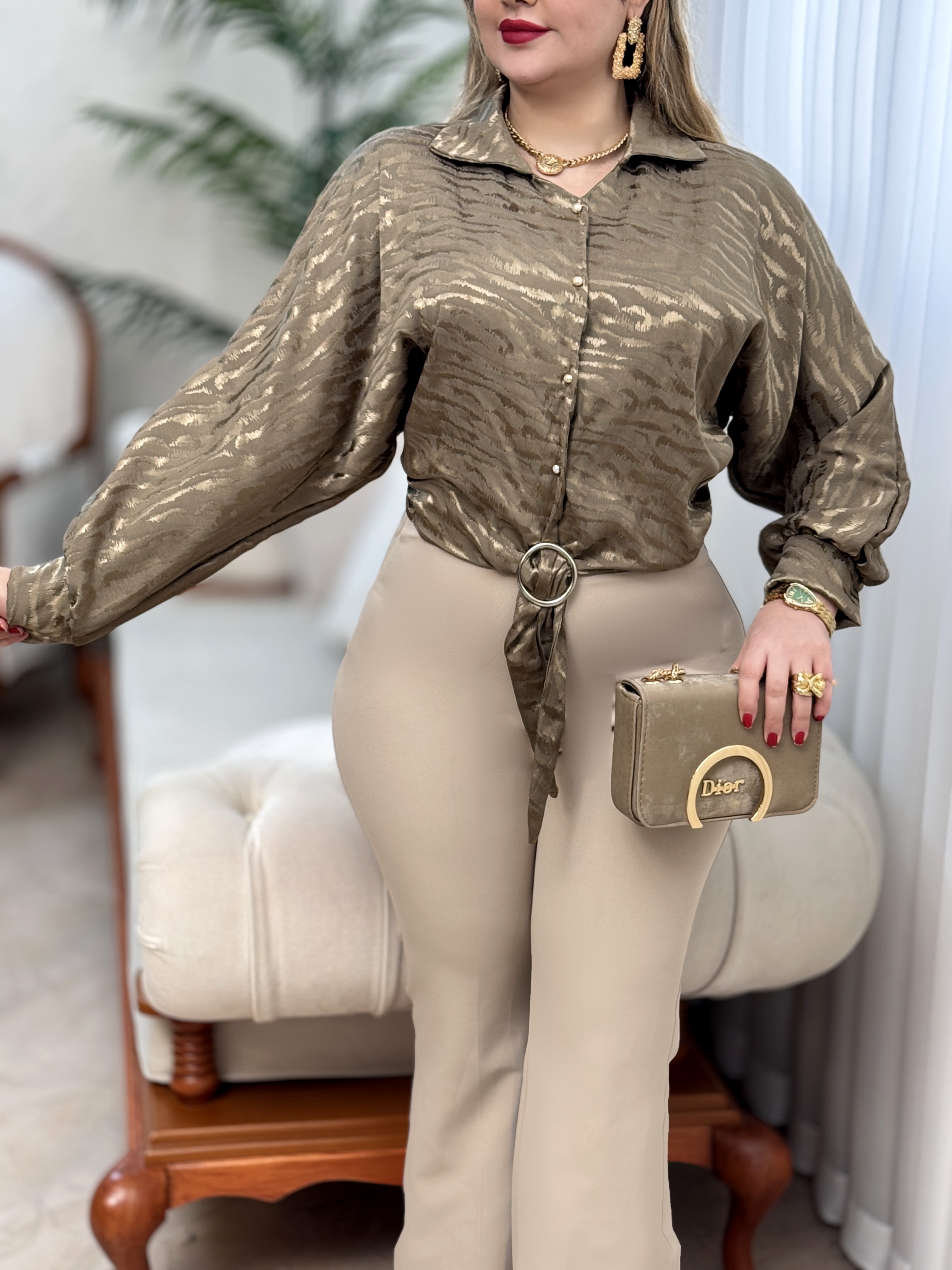 شومیز ساتن رکسانا 2942