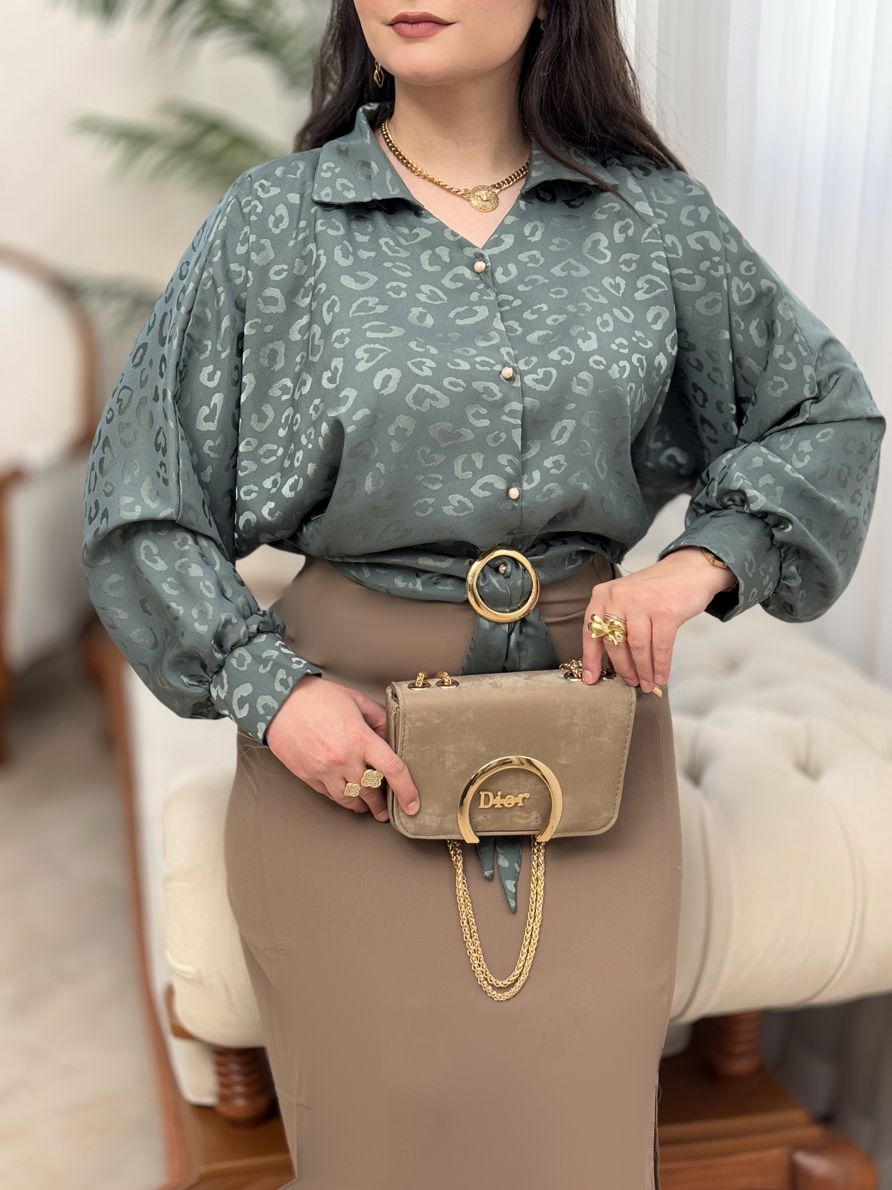 شومیز ساتن شفق 2947