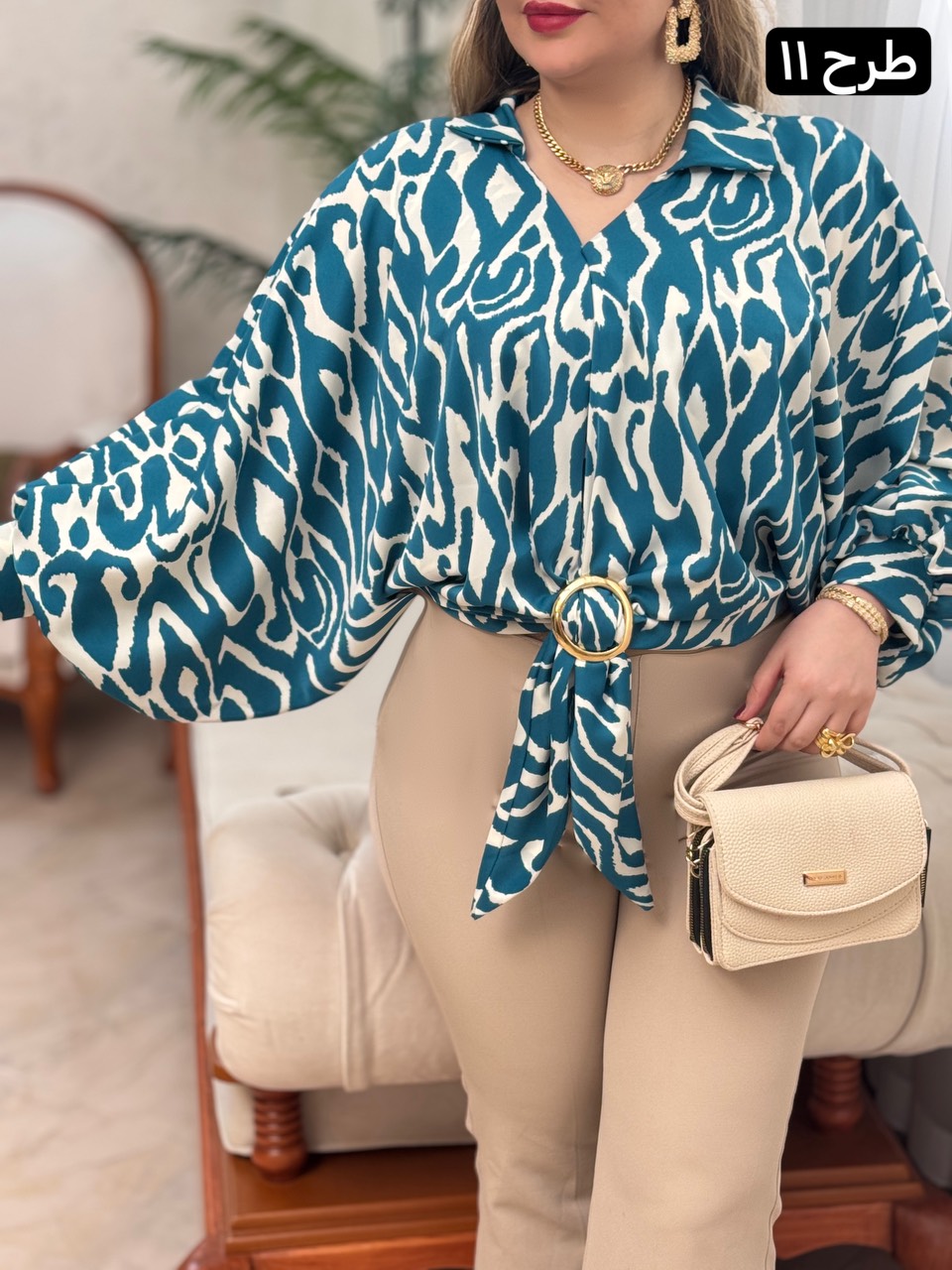 شومیز الیزه حلقه ای 2763