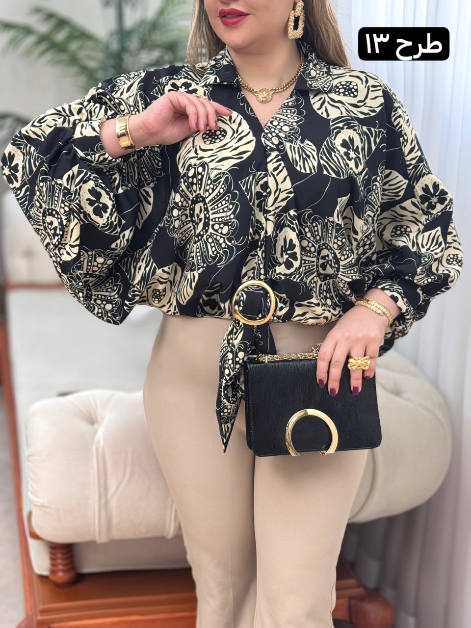 شومیز الیزه حلقه ای 2763