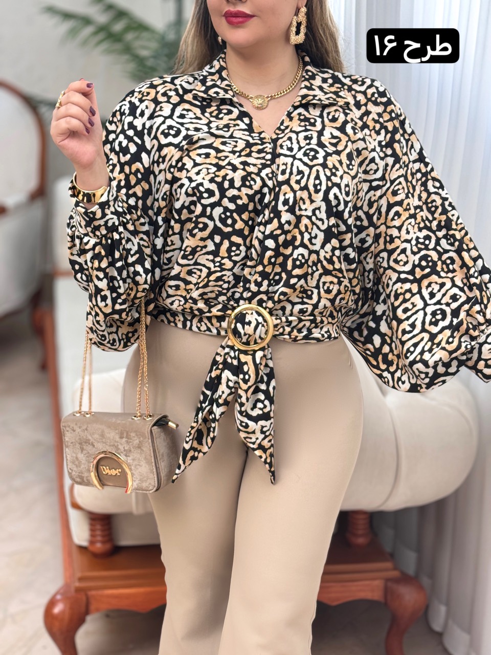 شومیز الیزه حلقه ای 2763