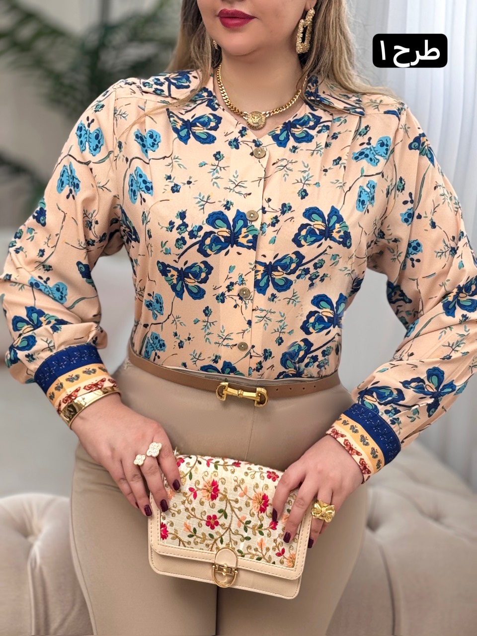 تونیک فلور حاشیه دار 2958