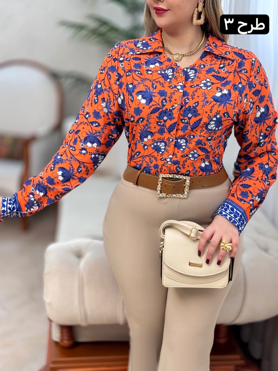 تونیک فلور حاشیه دار 2958