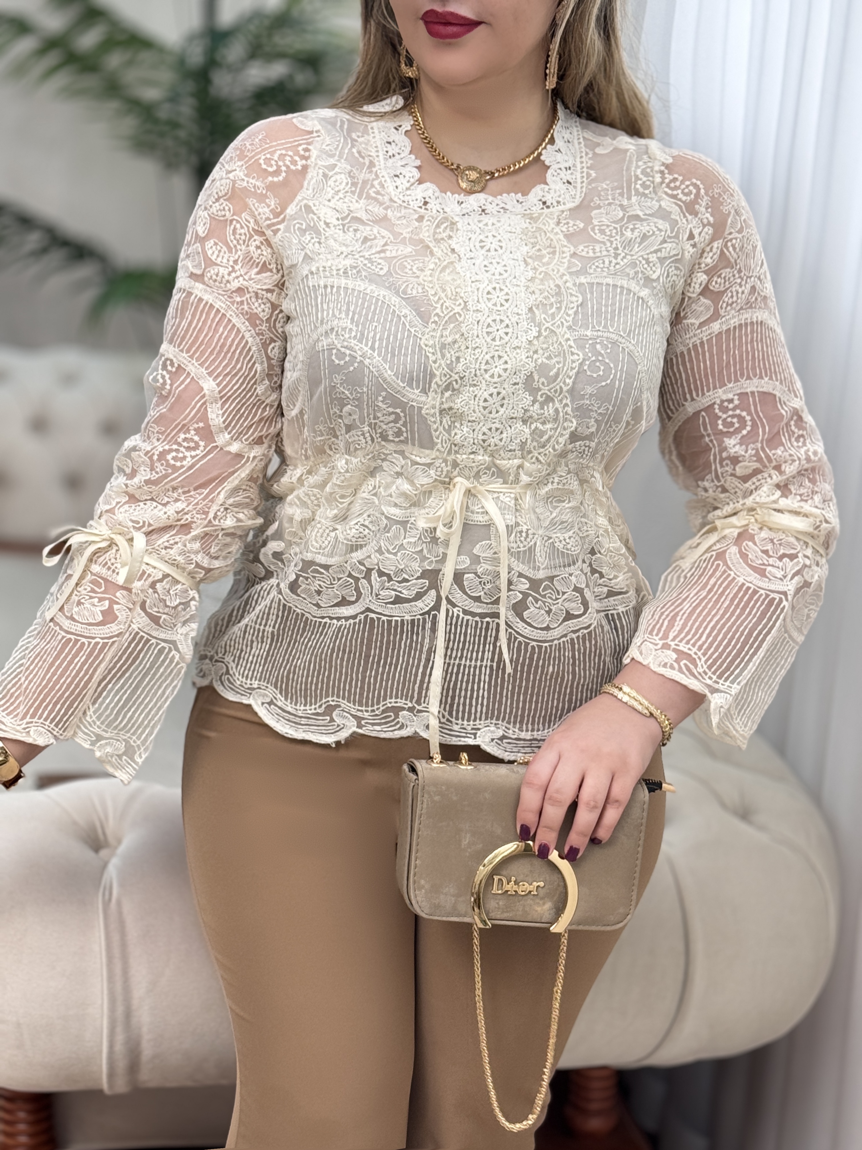 شومیز دانتل هیلا 2959