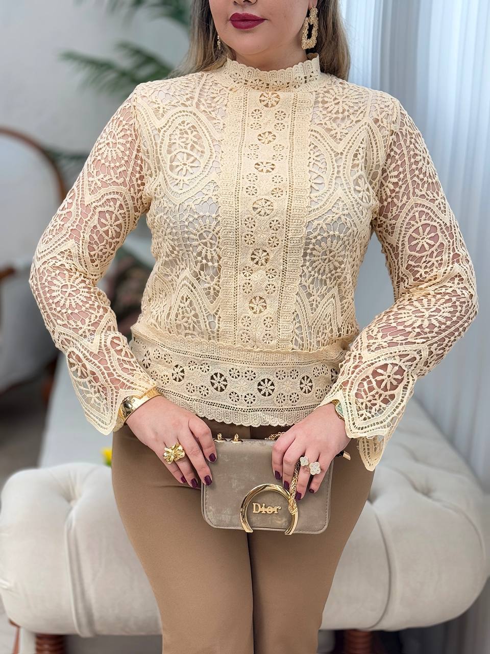 شومیز دانتل پرستش 2961