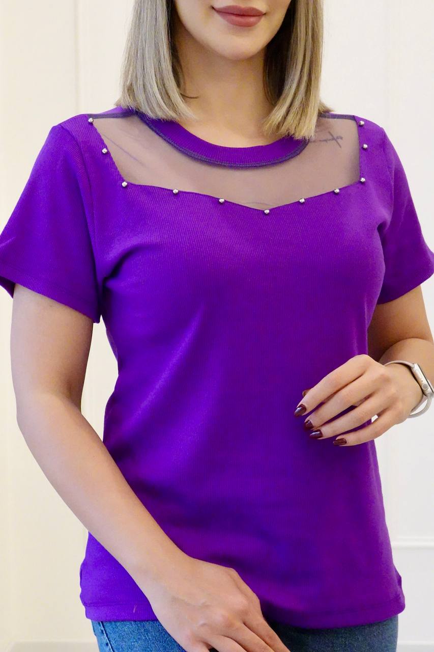 تیشرت یقه تور 3004