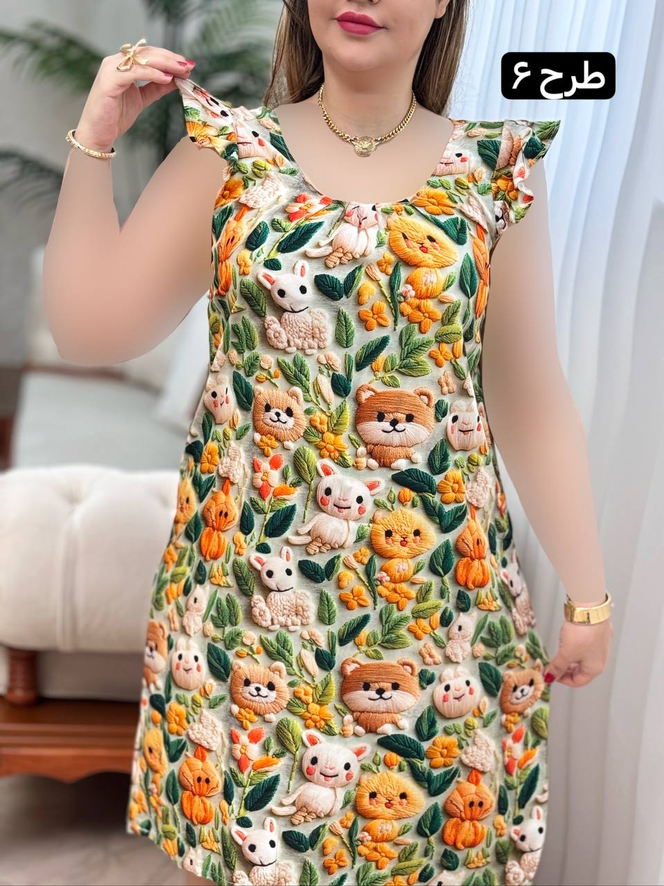 پیراهن نخی سه بعدی 2909
