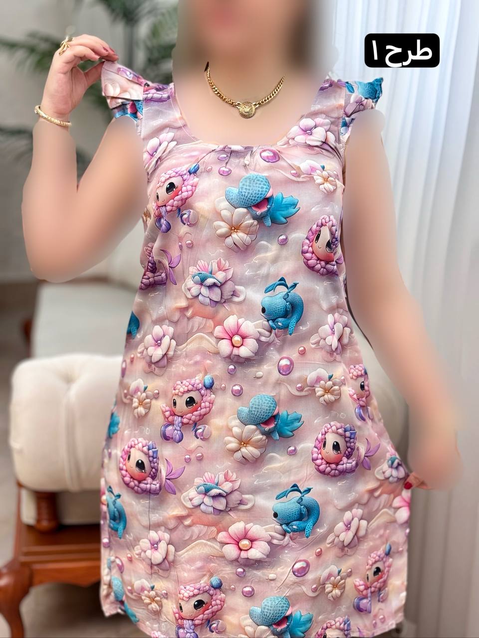 پیراهن نخی سه بعدی 2909